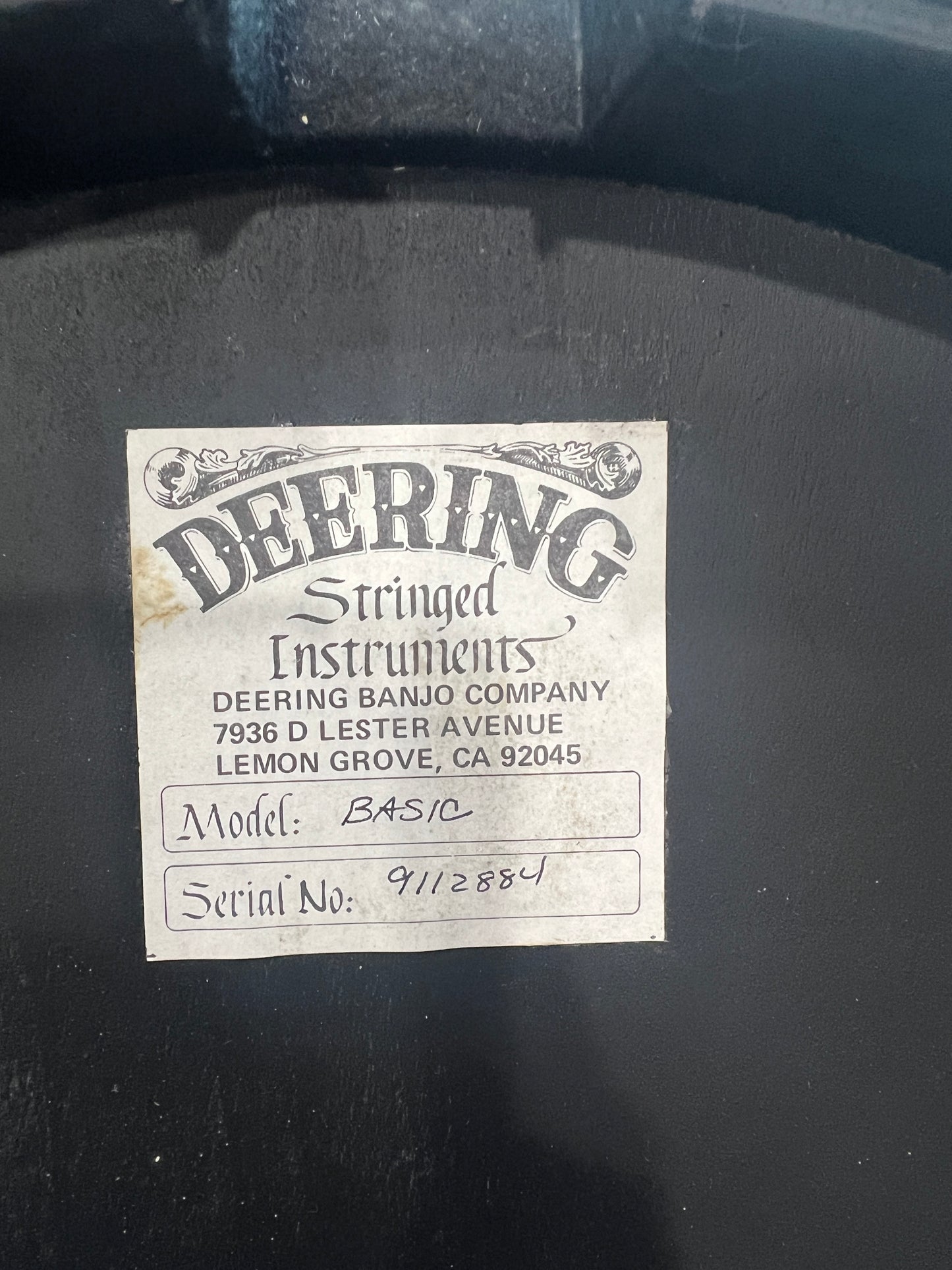 1984 Deering Basic 5-String Banjo with Resonator - Used