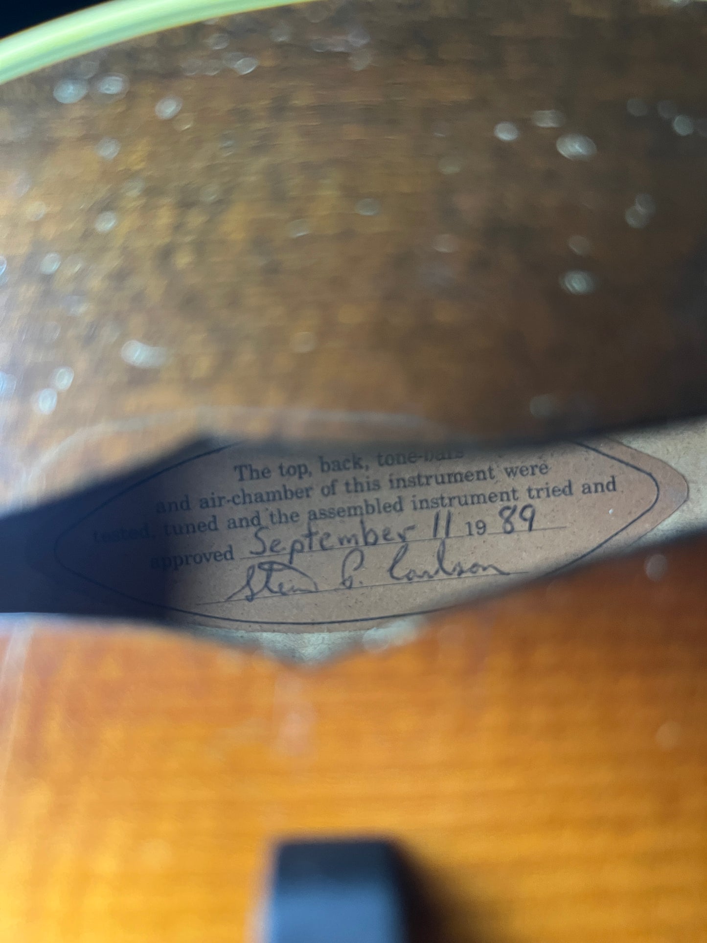 1989 Gibson F-5L F-Style Mandolin Signed by Steve Carlson - Used