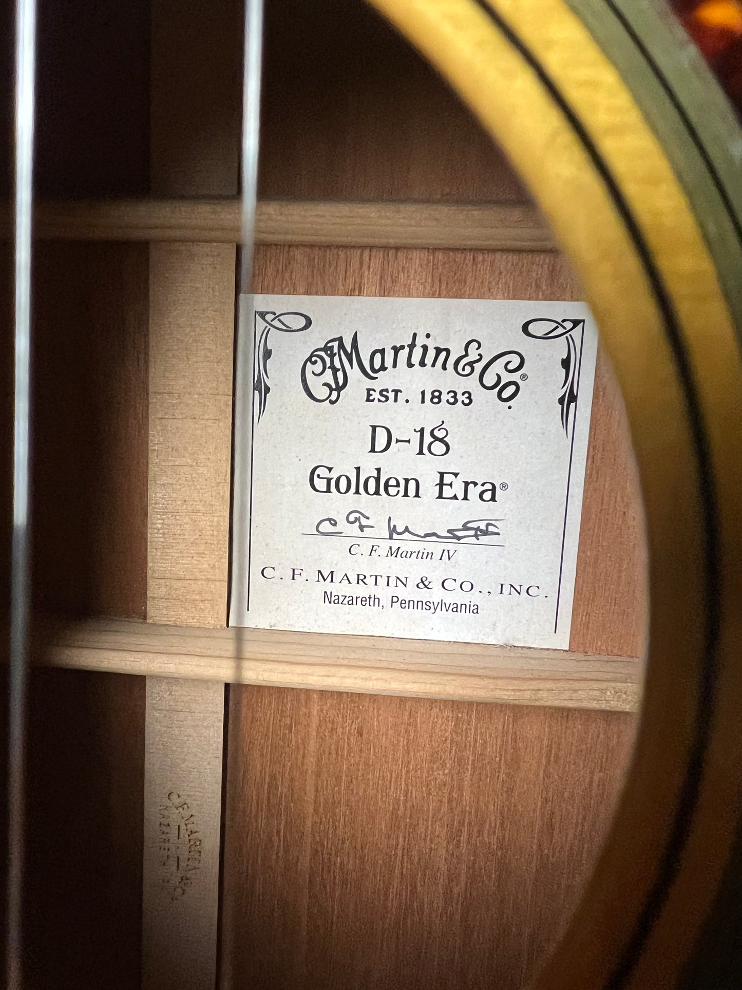 2015 Martin D-18 Golden Era 1934 Adirondack Spruce/Mahogany - Consignment
