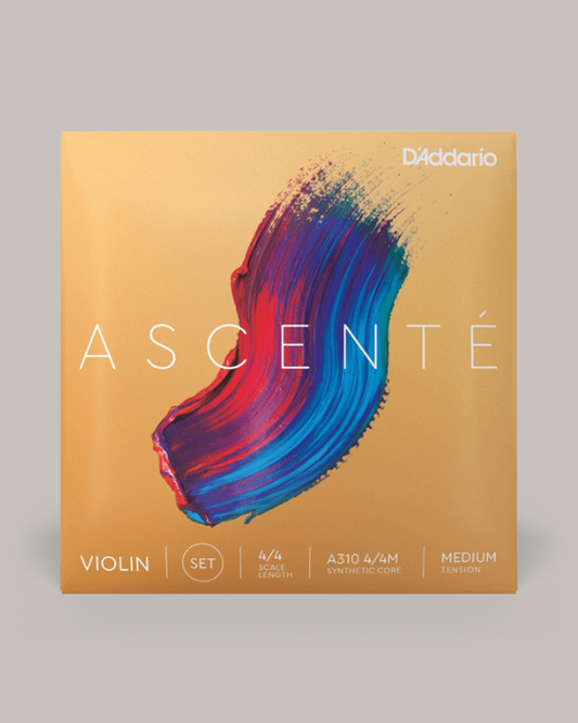 ASCENTÉ Violin String Set 4/4 Scale Medium Tension - A310