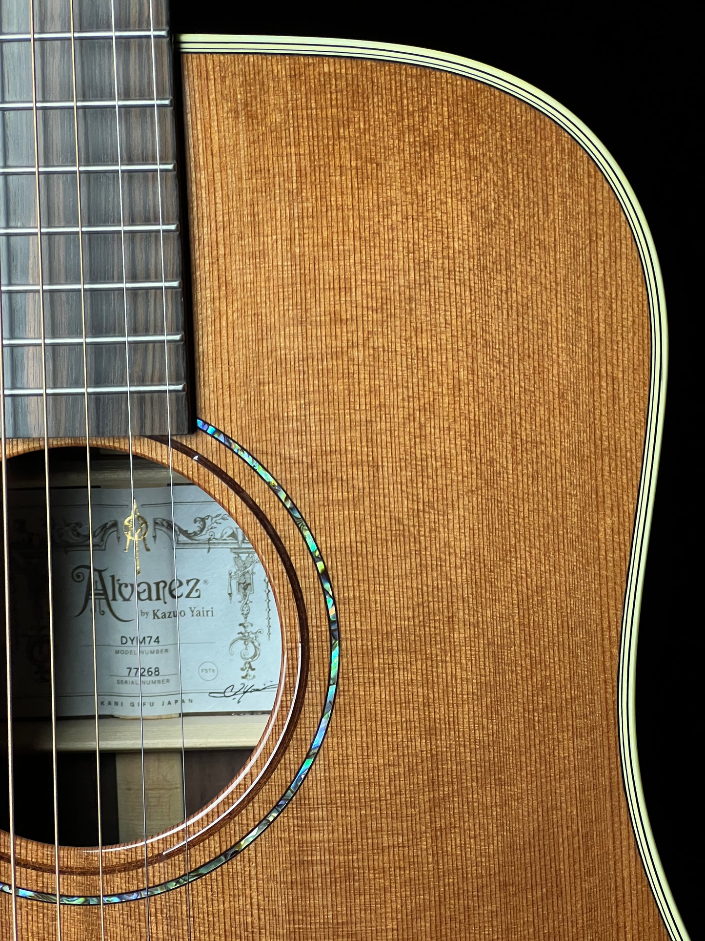 Alvarez DYM74 Yairi Masterworks Dreadnought Redwood/East Indian Rosewood - New