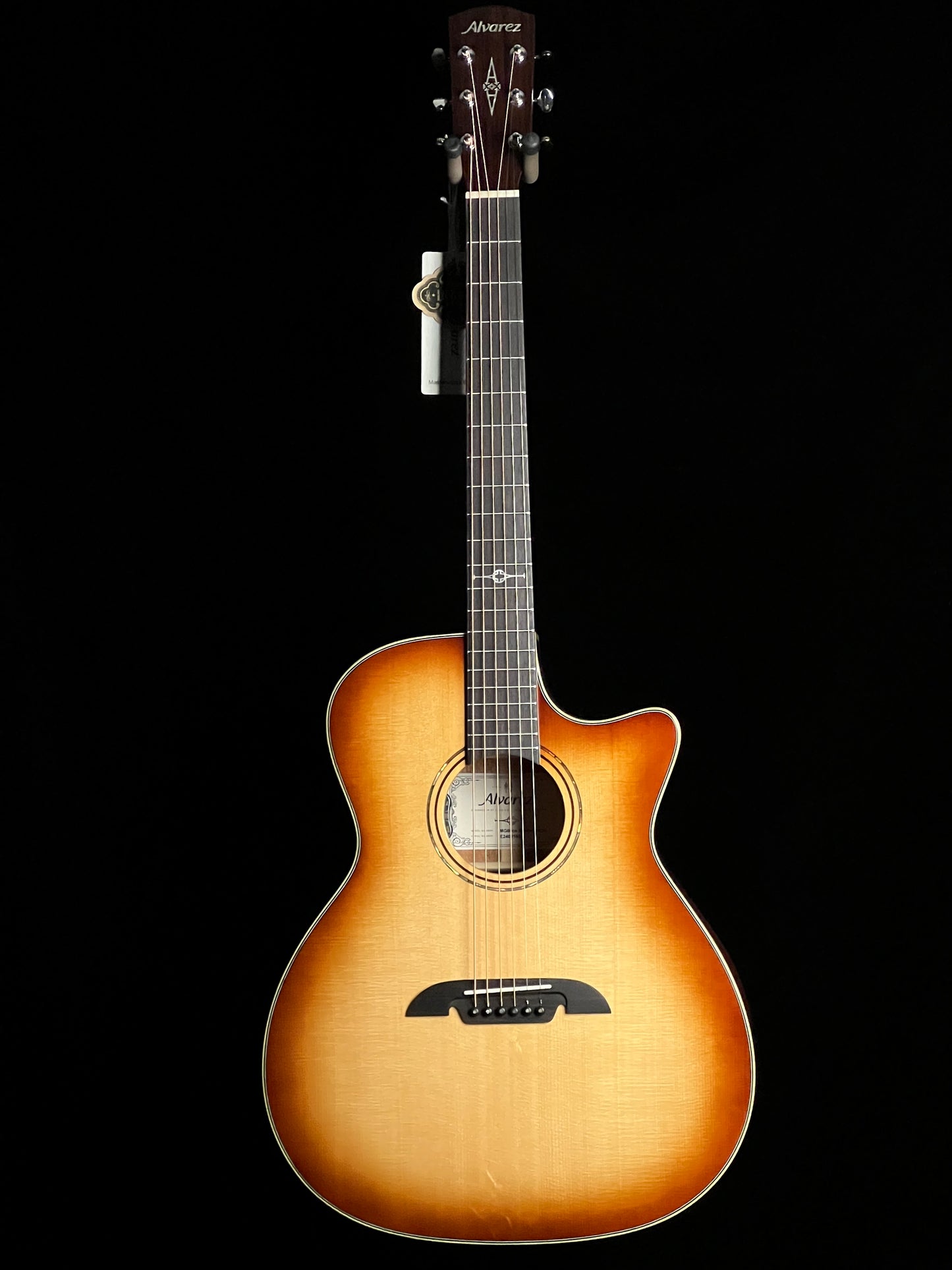 Alvarez MG60ce Shadowburst Masterworks Grand Auditorium Cutaway Sitka Spruce/ African Mahogany Acoustic Guitar - New