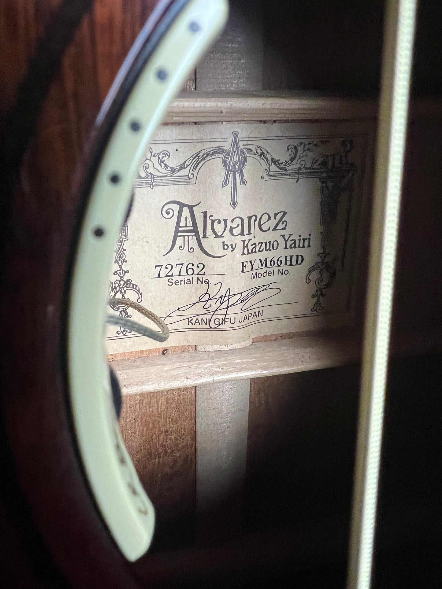 Alvarez Yairi FYM66HD Honduran Mahogany with LR Baggs Pickup - Used