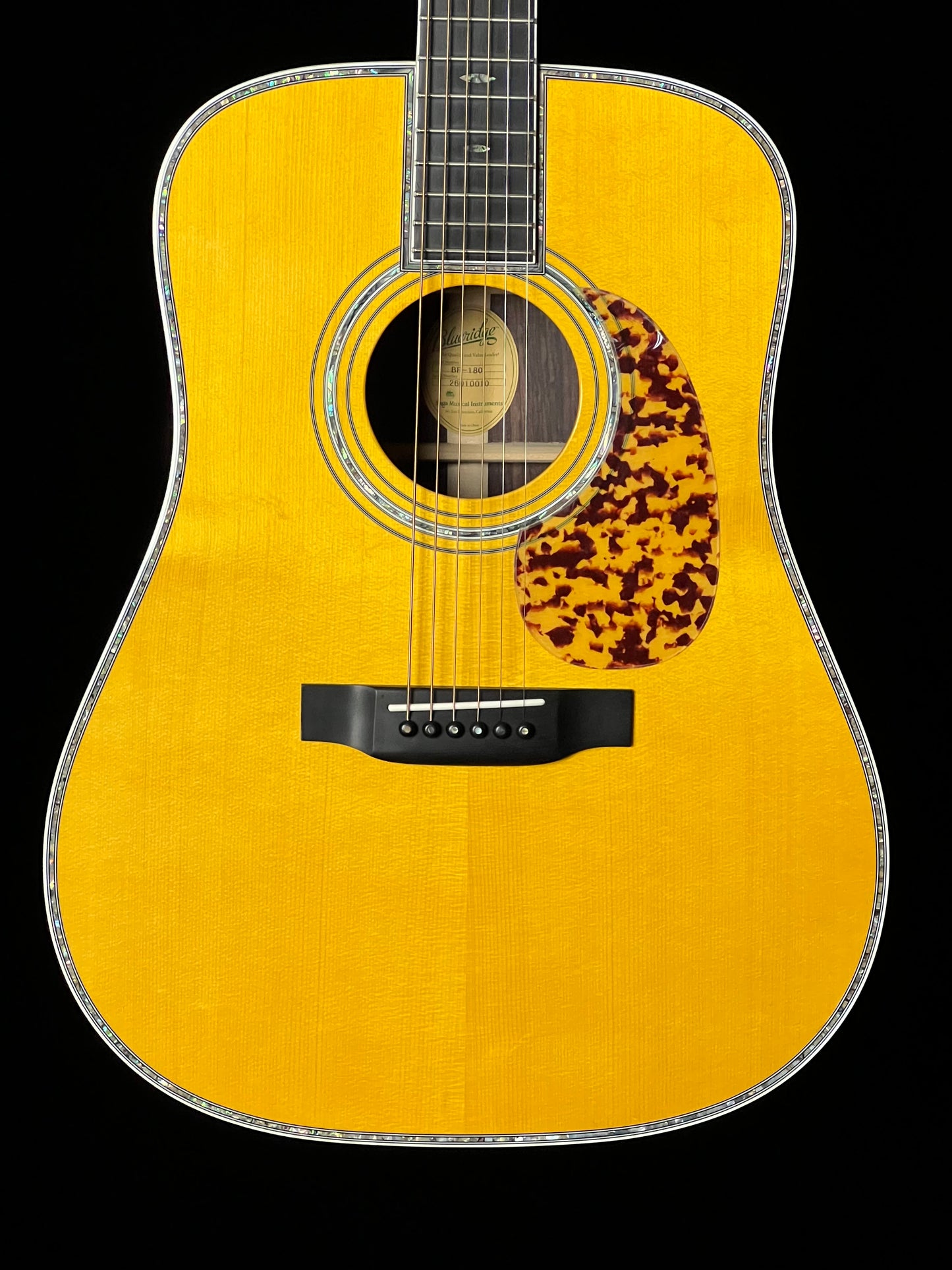 Blueridge BR-180 Historic Series Dreadnought Guitar Stika Spruce/East Indian Rosewood - New