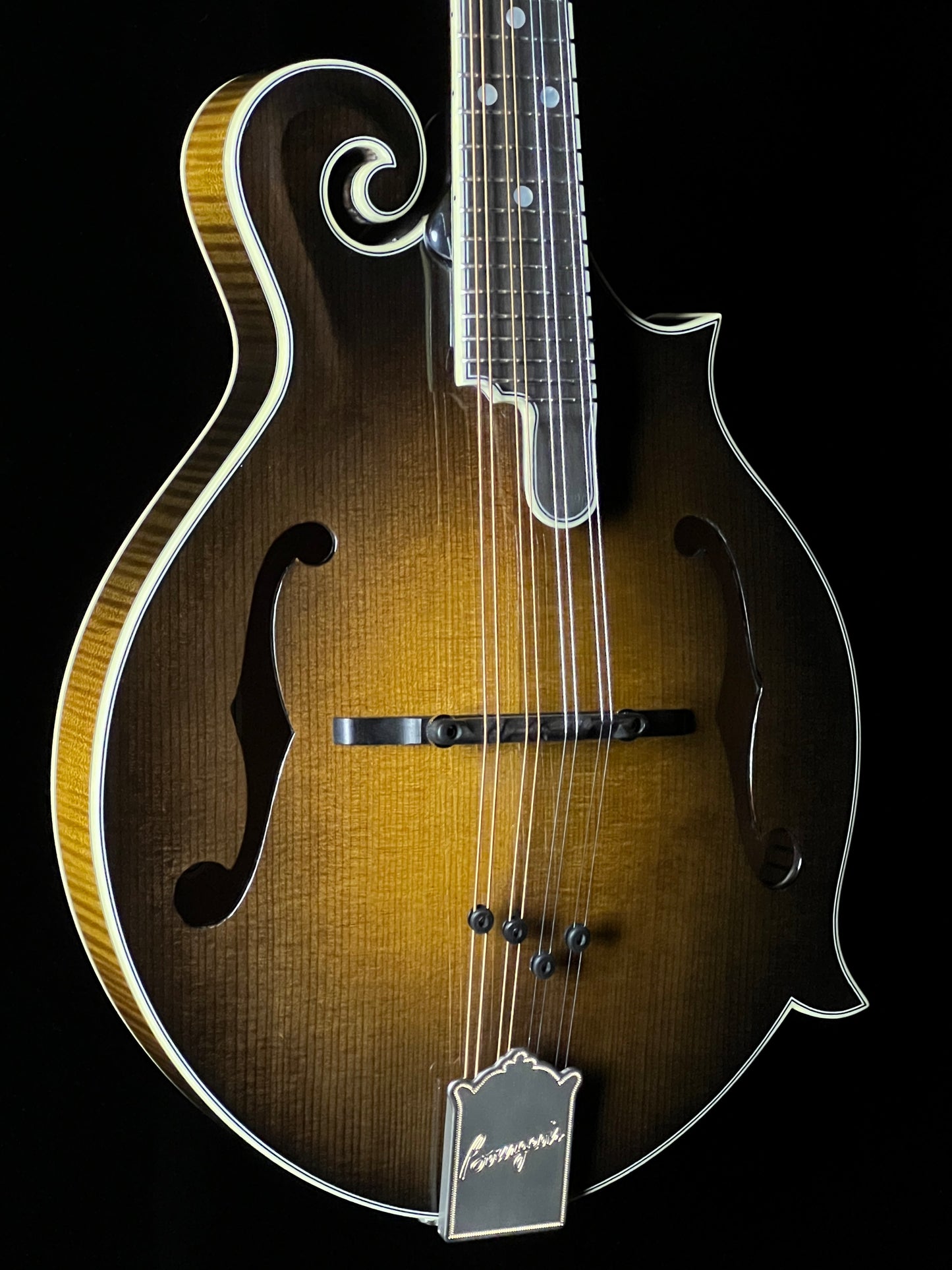 SOLD - Bourgeois M5-F-SB F-Style Mandolin Adirondack Spruce/European Maple - New