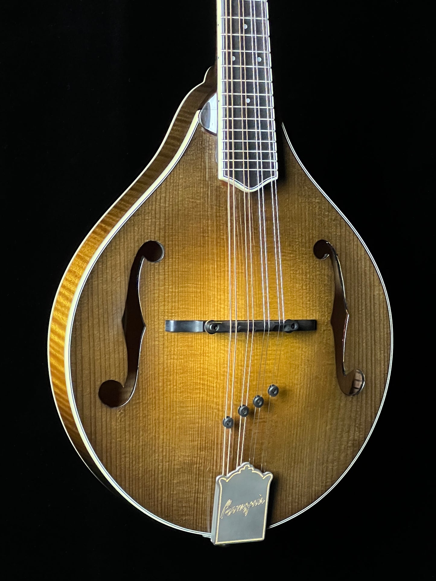 SOLD - Bourgeois M5A-SB A-Style Sunburst Mandolin Adirondack Spruce/ European Maple - New