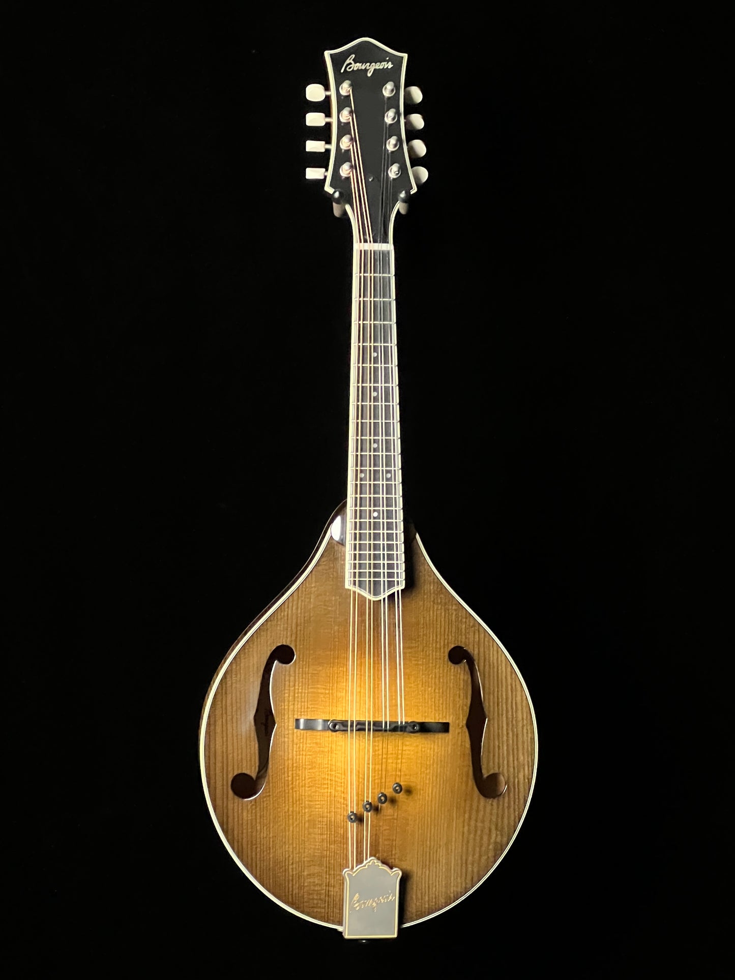 SOLD - Bourgeois M5A-SB A-Style Sunburst Mandolin Adirondack Spruce/ European Maple - New