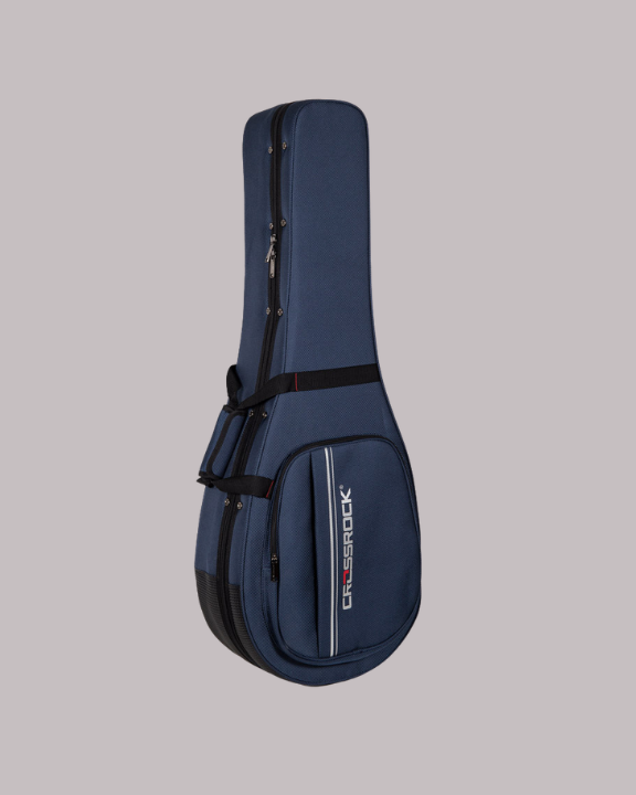 Crossrock Banjo Foam Case for Resonator Banjos Blue - New