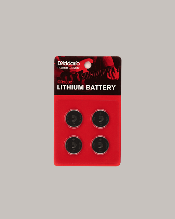 D'Addario Lithium CR2032 Battery - 4 Pack