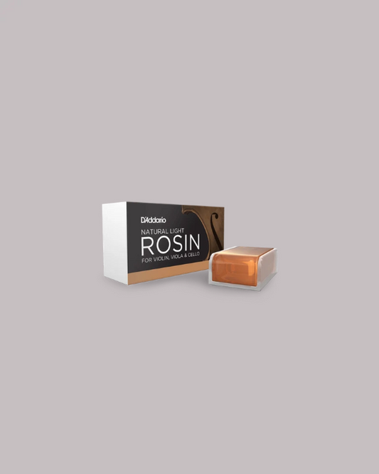 D'Addario Natural Rosin Light For Violin, Viola & Cello - VR200