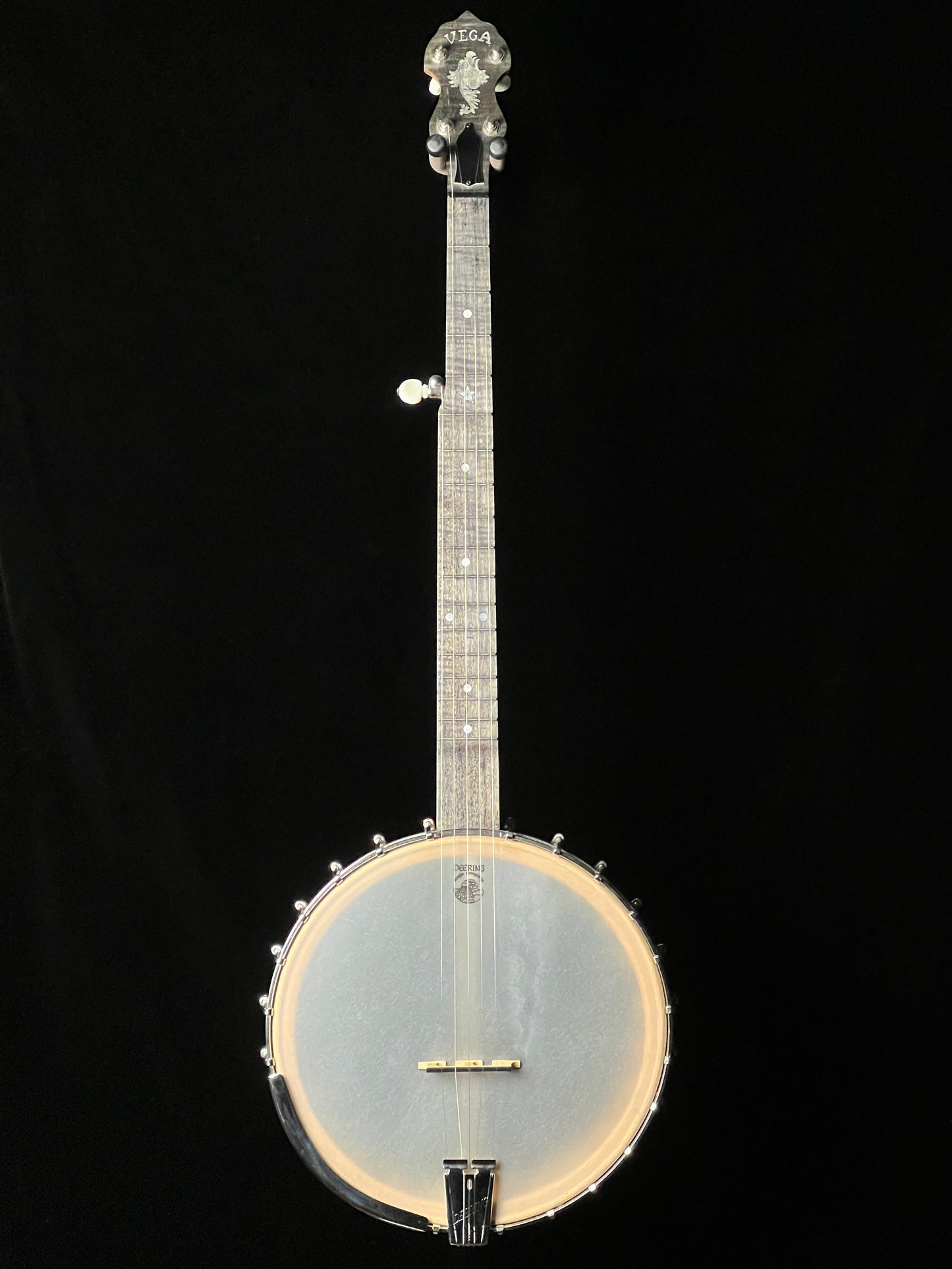 SOLD - Deering Vega White Oak Open Back Banjo 12" - Used