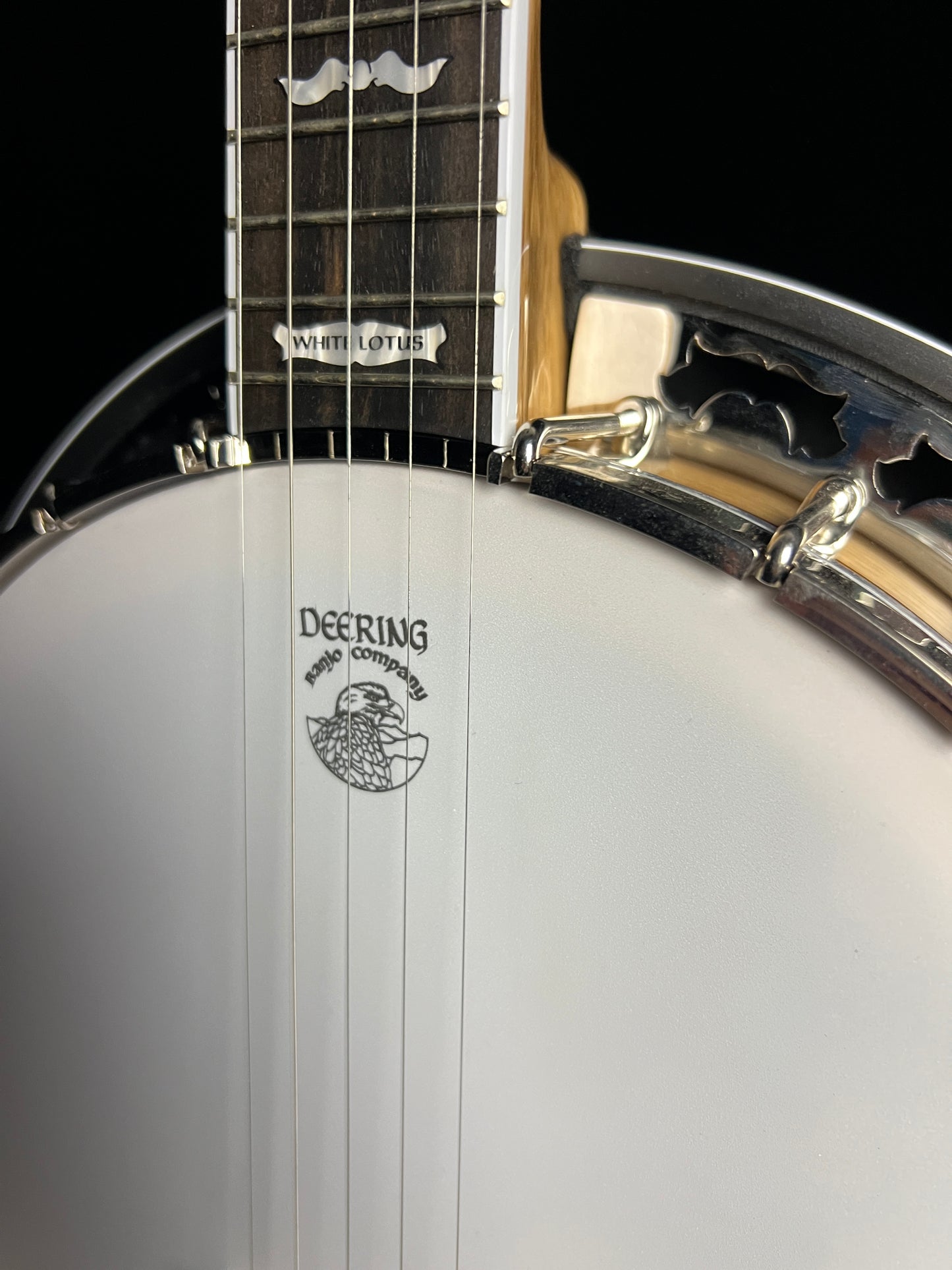 Deering White Lotus 5-String Banjo - New