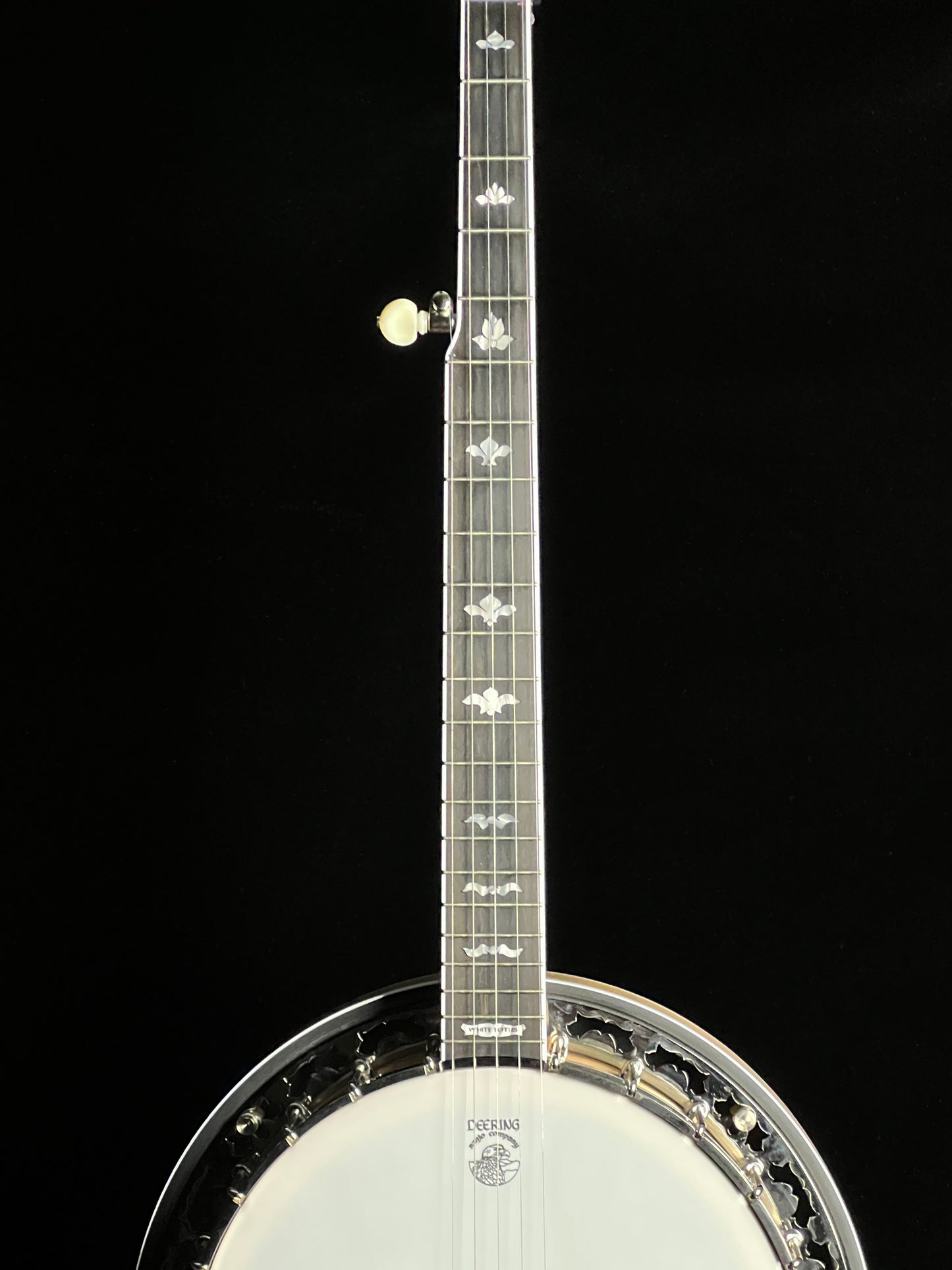 Deering White Lotus 5-String Banjo - New