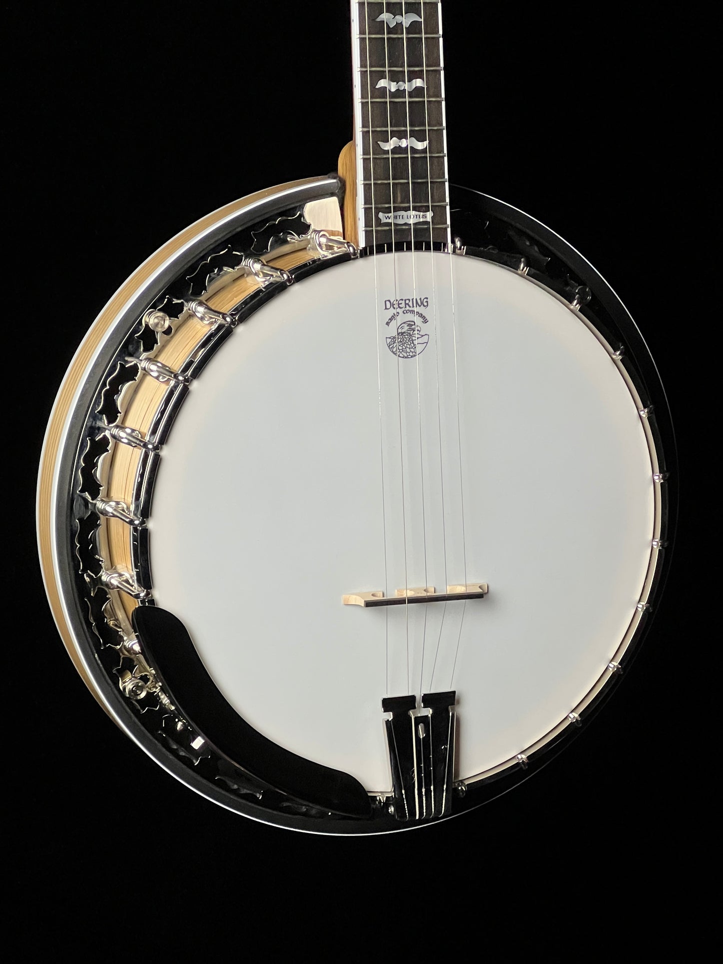 Deering White Lotus 5-String Banjo - New