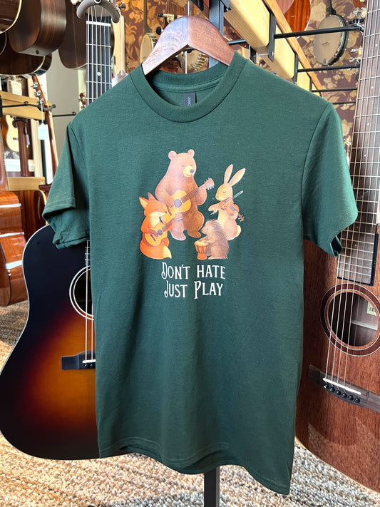 Don't Hate, Just Play T-Shirt - Forest Green