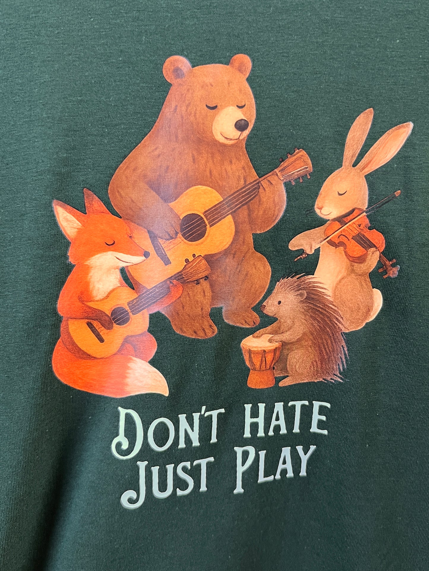 Don't Hate, Just Play T-Shirt - Forest Green