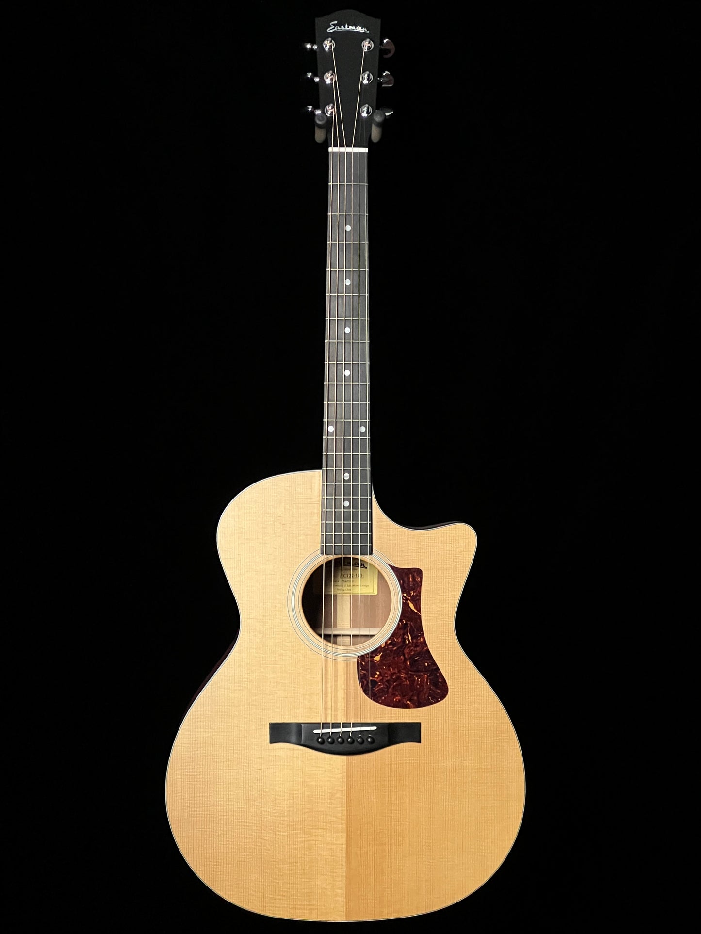 SOLD - Eastman AC122-1CE Grand Auditorium Acoustic Guitar with Fishman pickup Thermo-Cured Sitka/ Sapele - New