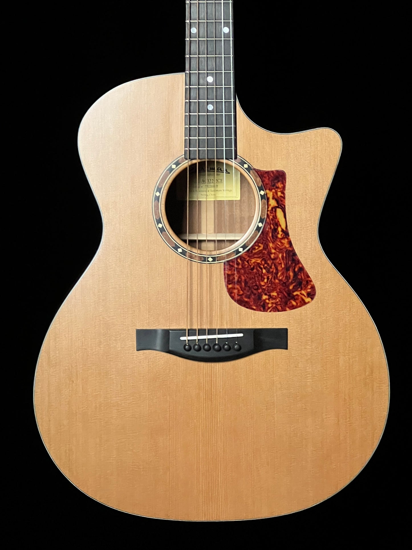 SOLD - Eastman AC122-2CE Grand Auditorium Cutaway Acoustic Guitar with Fishman Pickup Cedar/Sapele - New