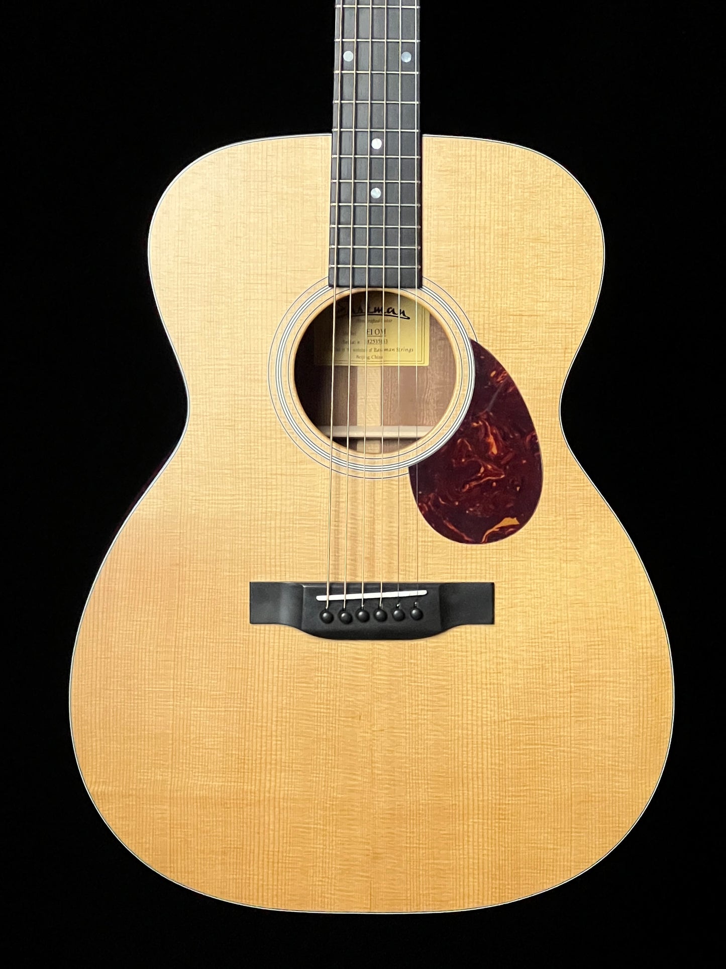 SOLD - Eastman E1 OM Orchestra Model Sitka Spruce/Sapele Acoustic Guitar - New