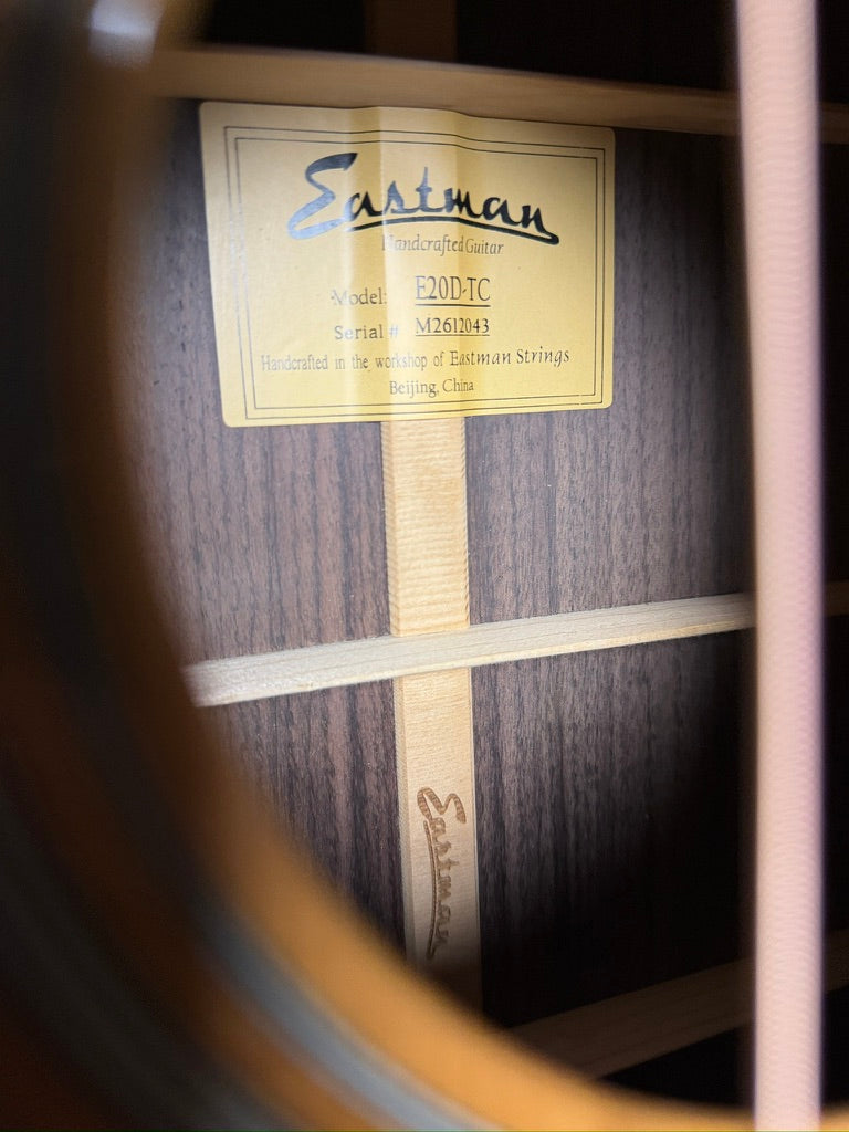 Eastman E20D-TC Dreadnought Thermo-Cure Adirondack Spruce/ Rosewood Acoustic Guitar - New