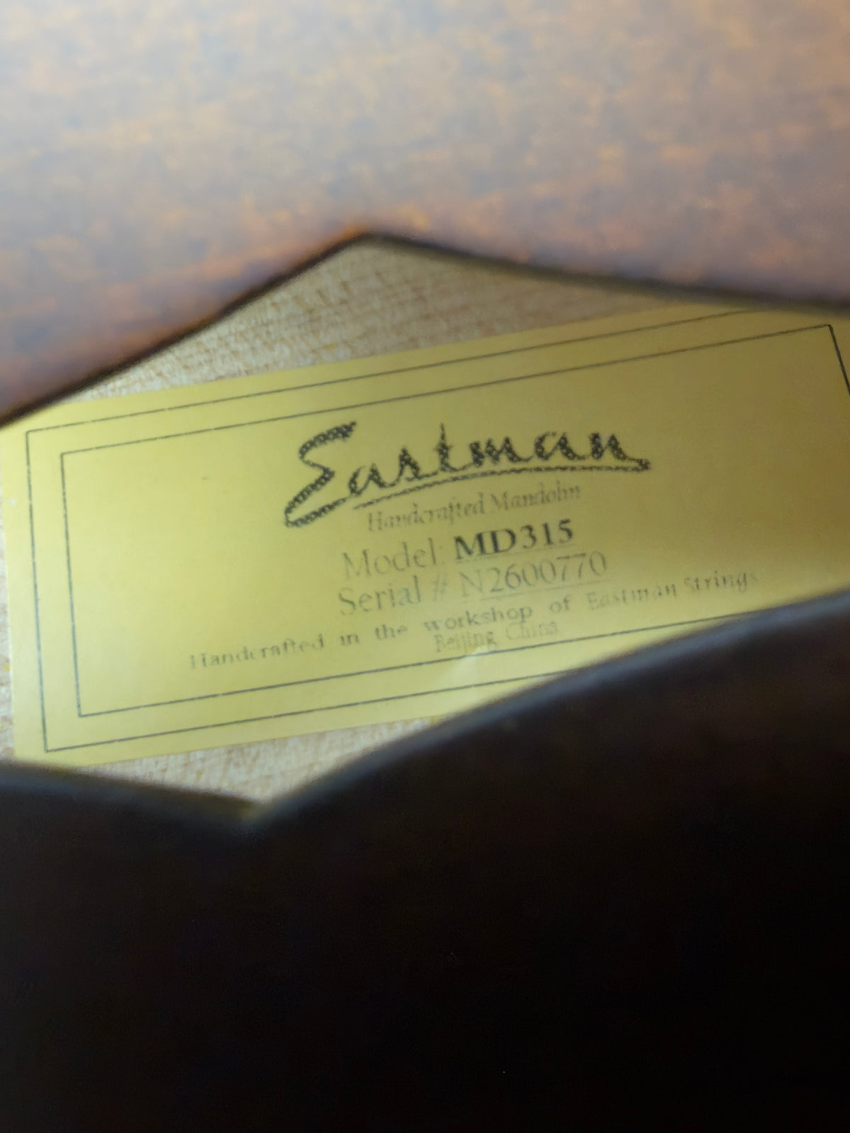 Eastman MD315 F-Style Mandolin Solid Spruce/Solid Maple - New