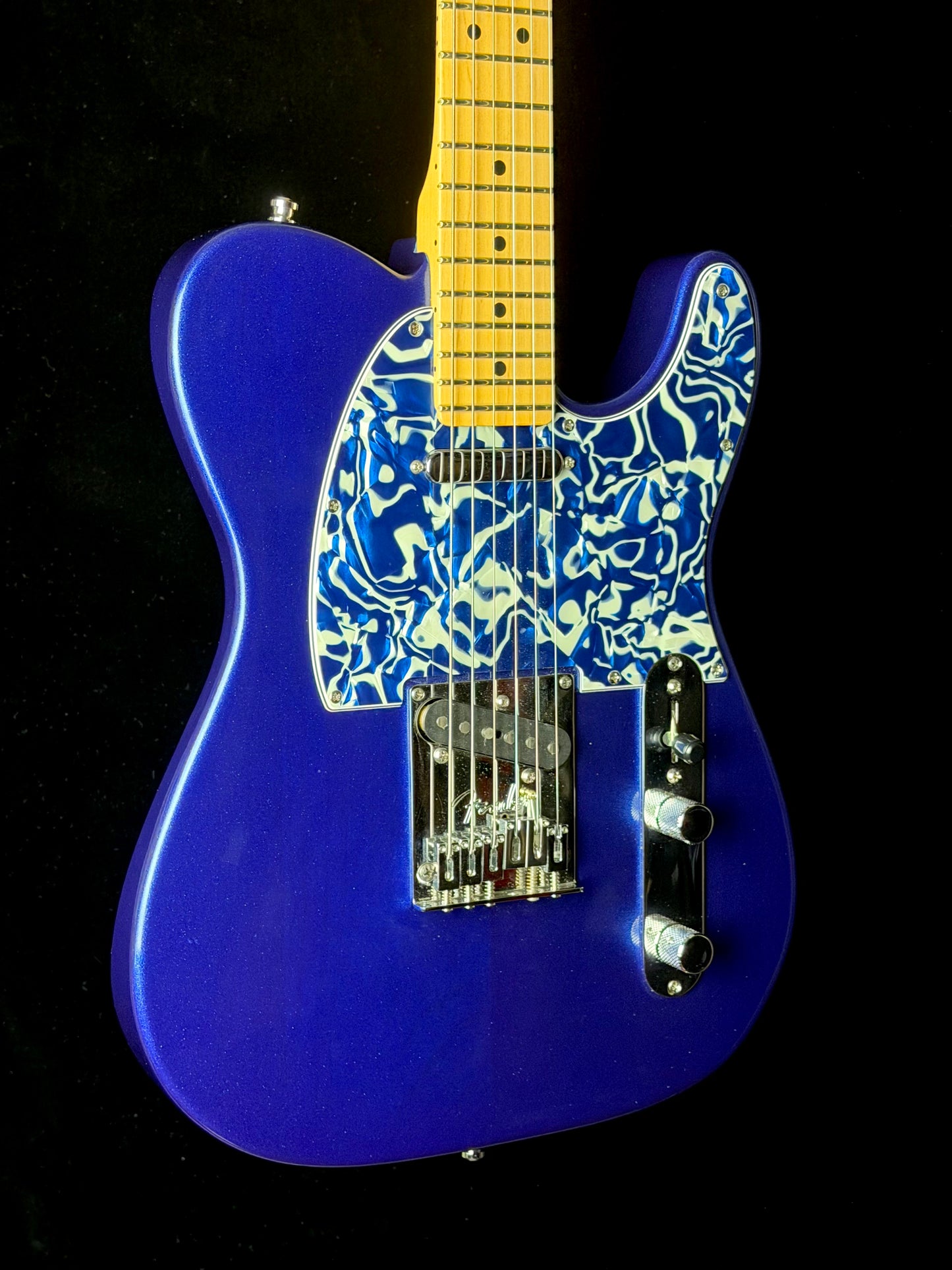 Telemaster Custom Shop Blue Fender American Standard Telecaster Mystic Blue Custom Guitar – Papaw ...