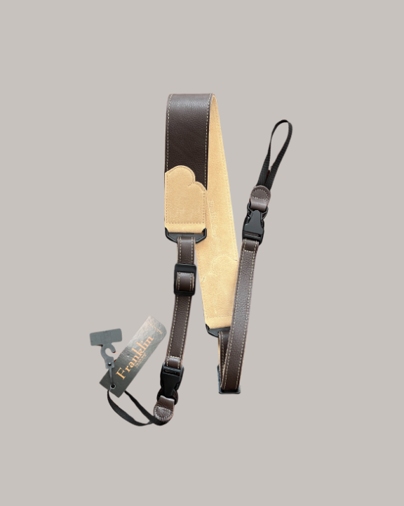 Franklin Strap Banjo Strap Glove Leather Quick Release - Chocolate
