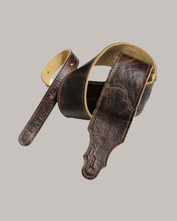 Franklin Strap Chocolate American Bison Guitar Strap