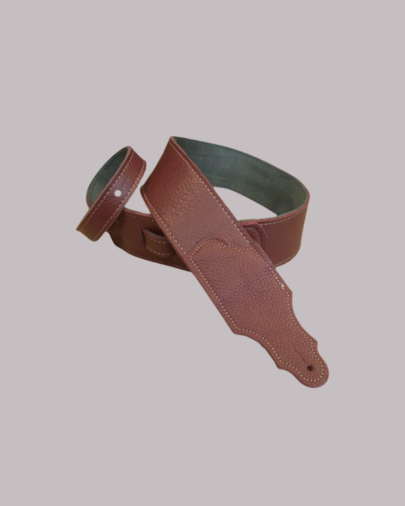 Franklin Strap Original Natural Glove Leather Guitar Strap - 2.5" Oxblood