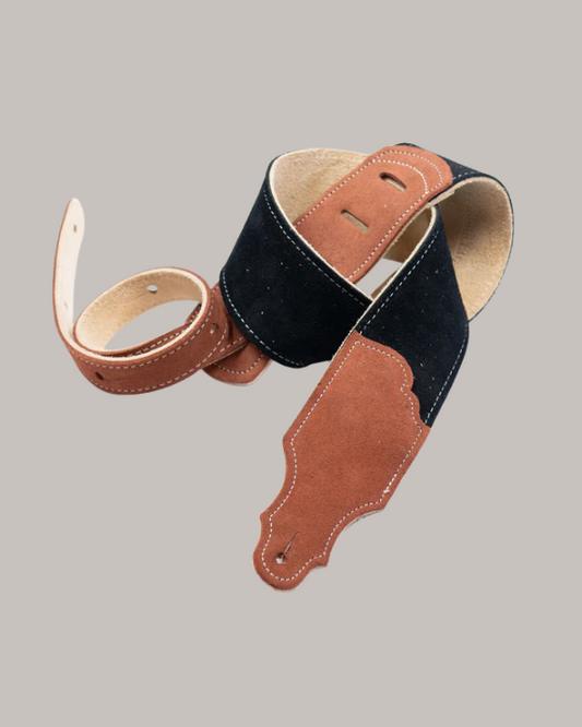 Franklin Strap Sedona Suede Guitar Strap - Black