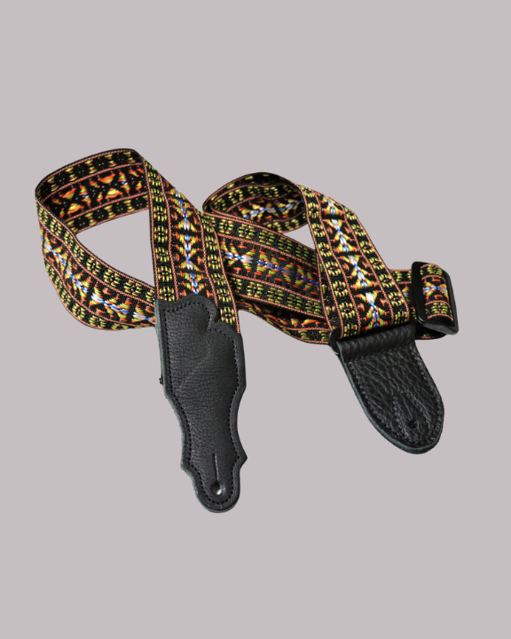 Franklin Strap Woven Folk Guitar Strap - Orange