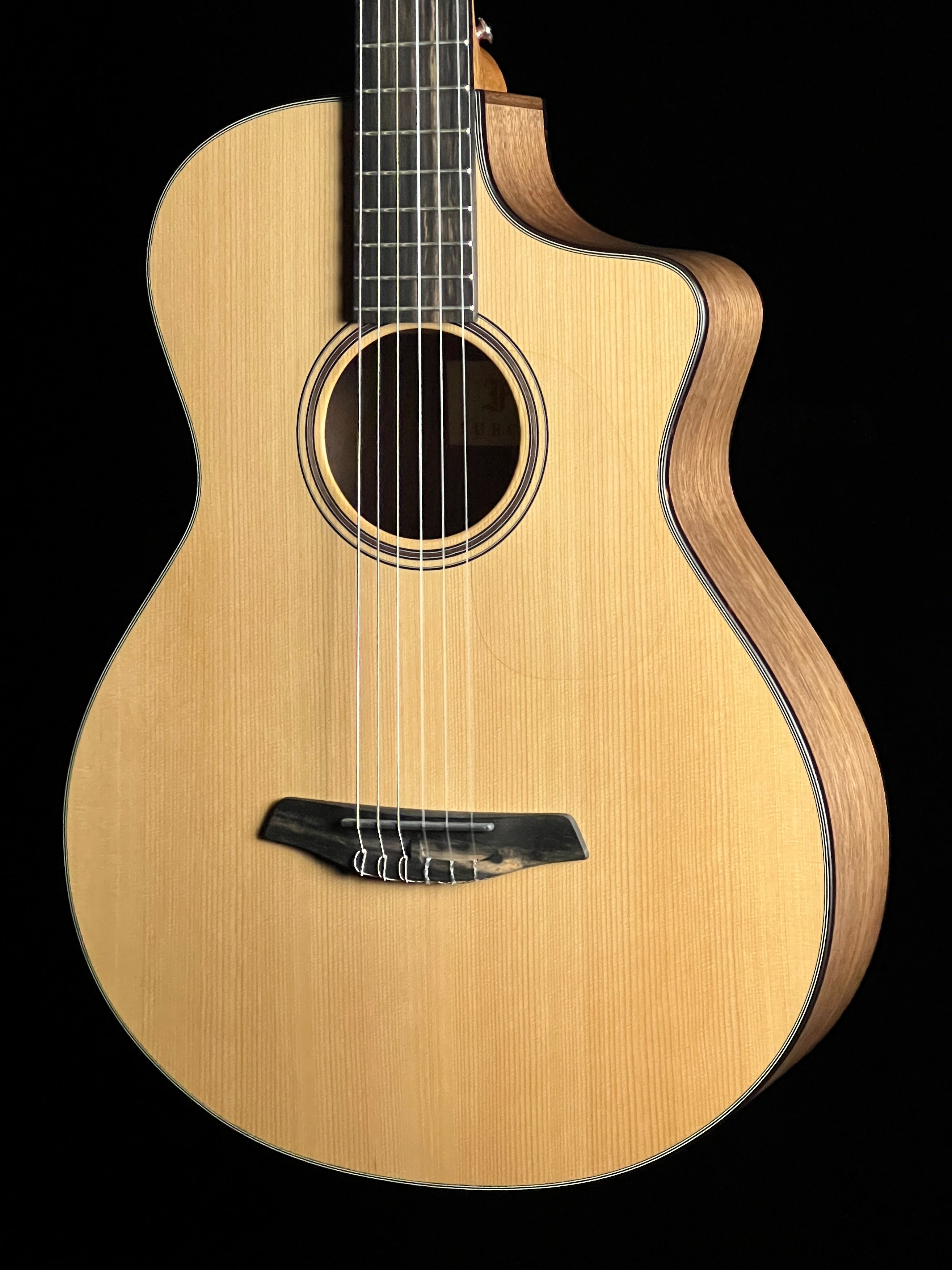 Black walnut acoustic guitar sale