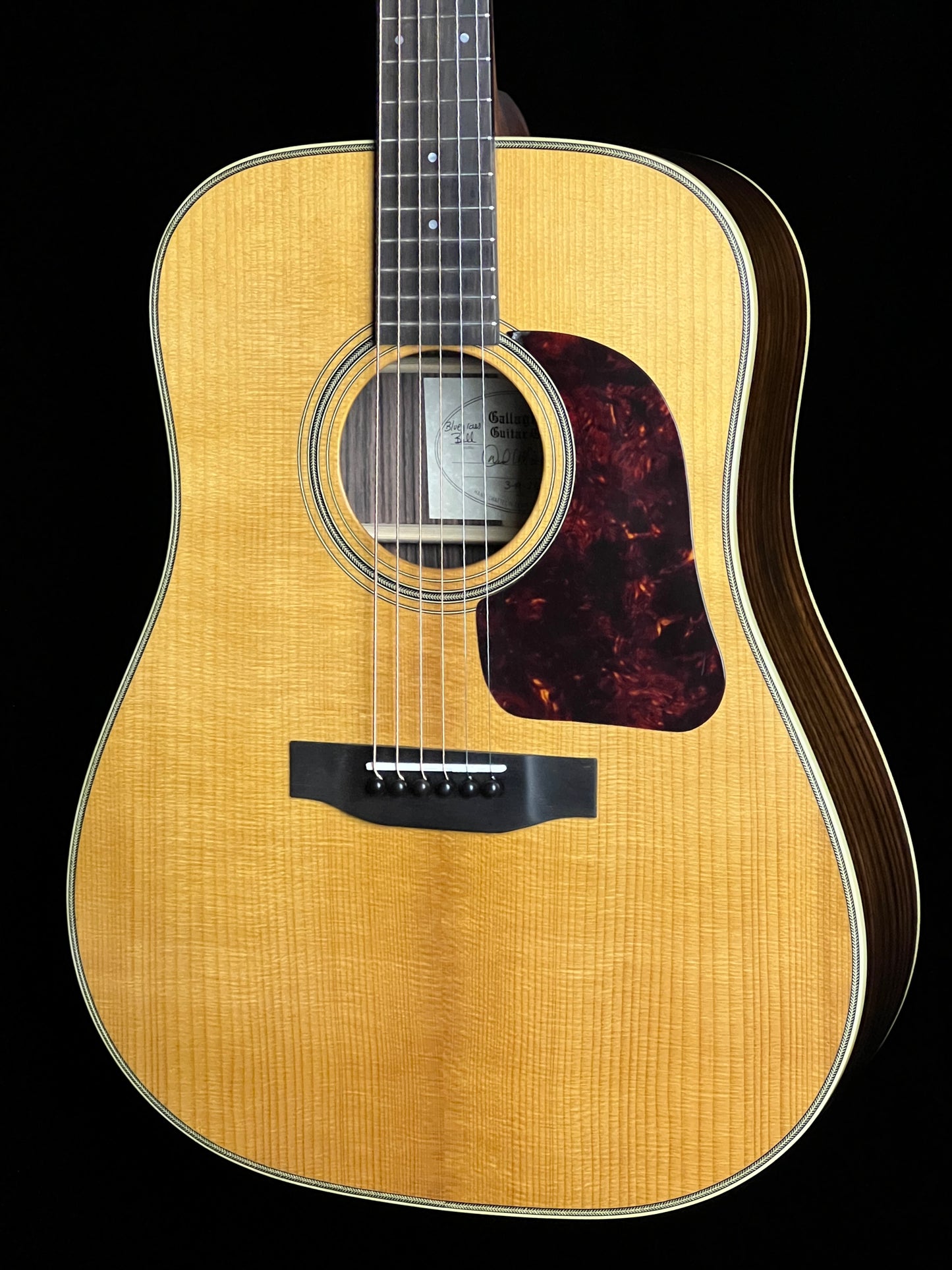 Gallagher Bluegrass Bell Rosewood Acoustic Guitar Torrefied Adirondack Spruce/ East Indian Rosewood - New