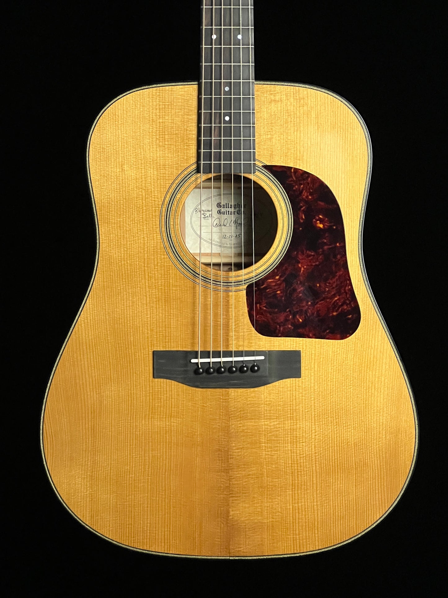 SOLD - Gallagher Bluegrass Bell Torrefied Adirondack Spruce / Mahogany Acoustic Guitar - New