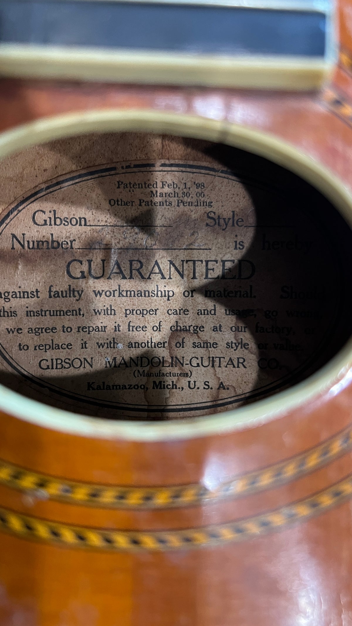 Gibson A1 (1916) A-Style Oval Hole Mandolin - Used