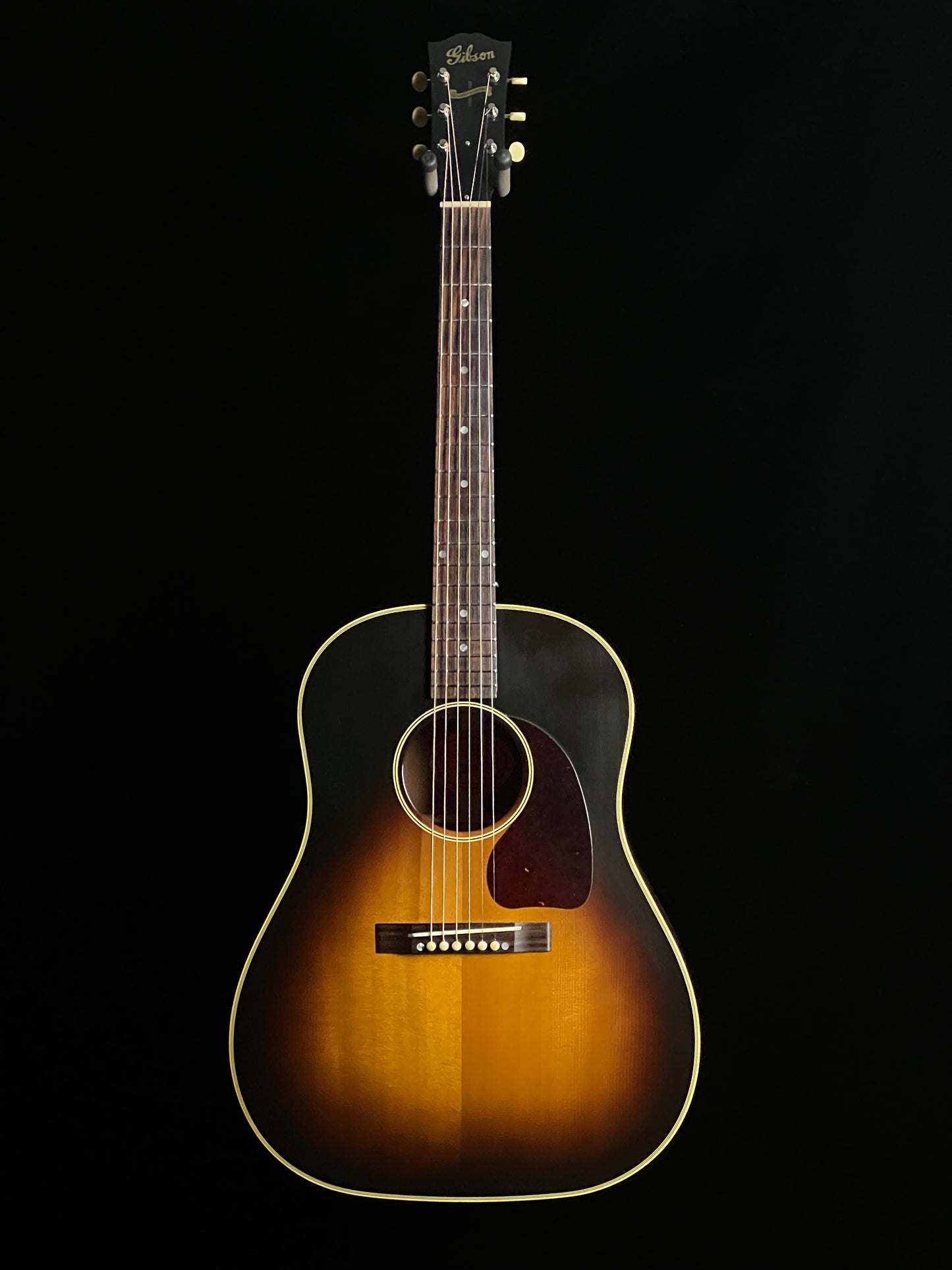 SOLD - Gibson Reissue 1942 Banner J-45 Custom Shop Slope Shoulder Dreadnought Acoustic Guitar Adirondack Spruce / Mahogany - Used