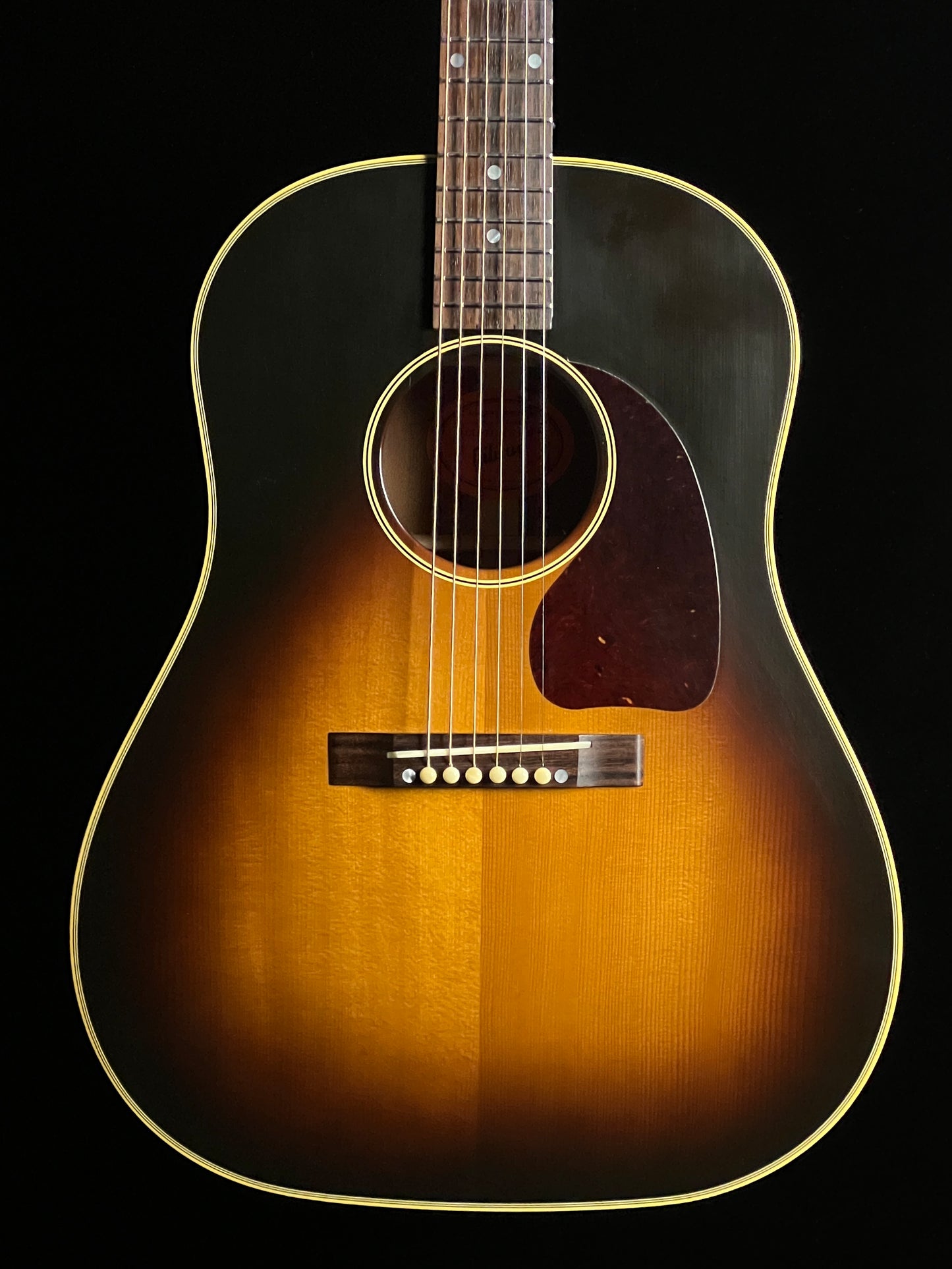 SOLD - Gibson Reissue 1942 Banner J-45 Custom Shop Slope Shoulder Dreadnought Acoustic Guitar Adirondack Spruce / Mahogany - Used