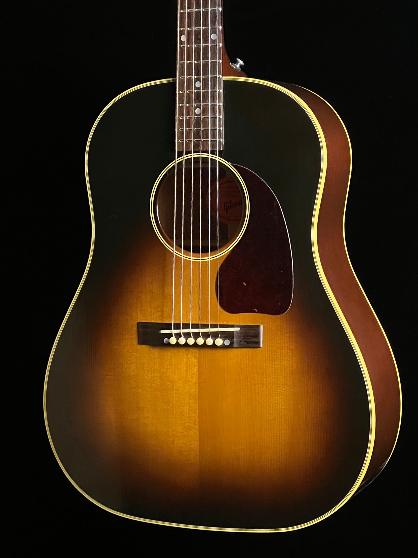 SOLD - Gibson Reissue 1942 Banner J-45 Custom Shop Slope Shoulder Dreadnought Acoustic Guitar Adirondack Spruce / Mahogany - Used