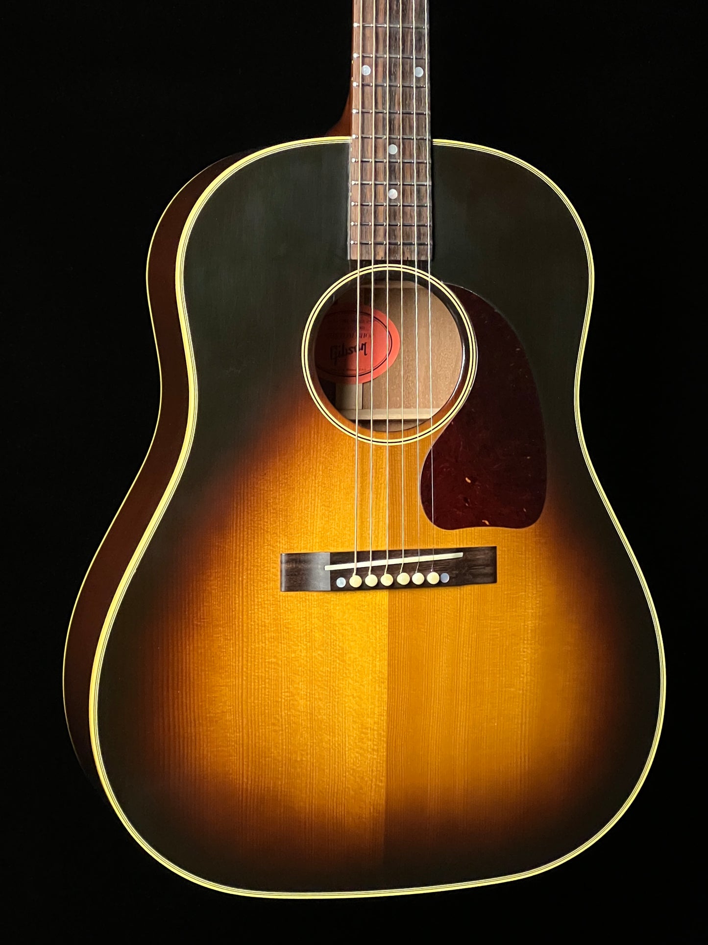 SOLD - Gibson Reissue 1942 Banner J-45 Custom Shop Slope Shoulder Dreadnought Acoustic Guitar Adirondack Spruce / Mahogany - Used