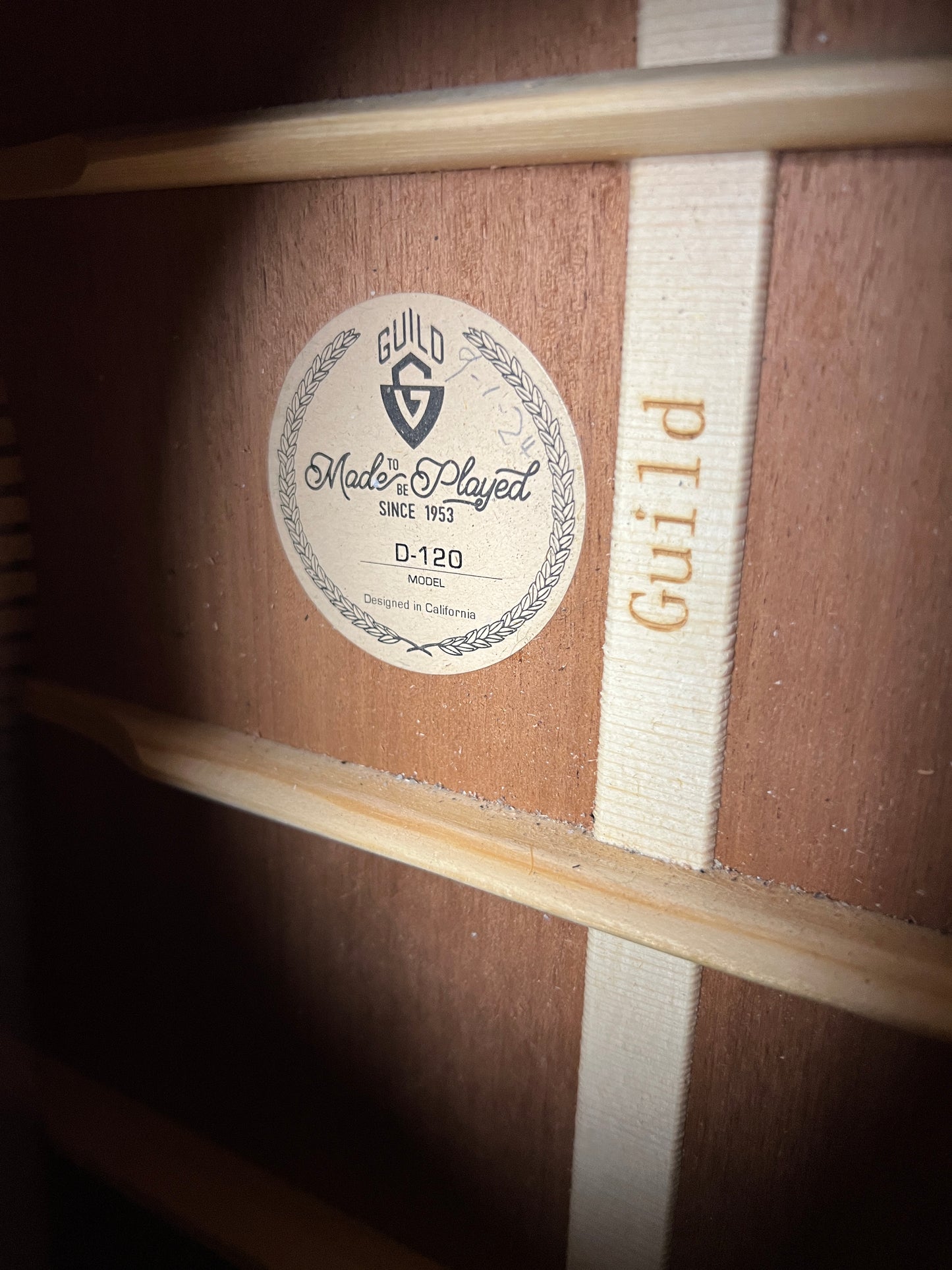 Guild D-120 All Mahogany Dreadnought Acoustic Guitar with Pickup - Used