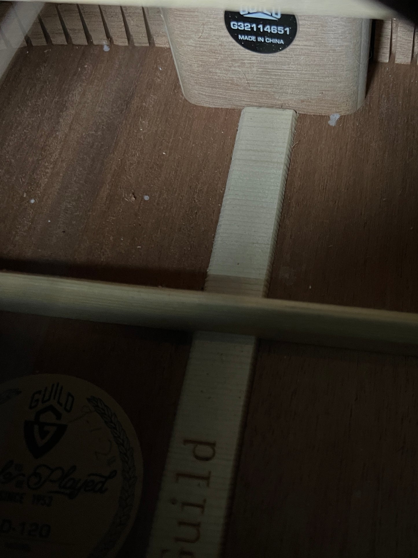 Guild D-120 All Mahogany Dreadnought Acoustic Guitar with Pickup - Used