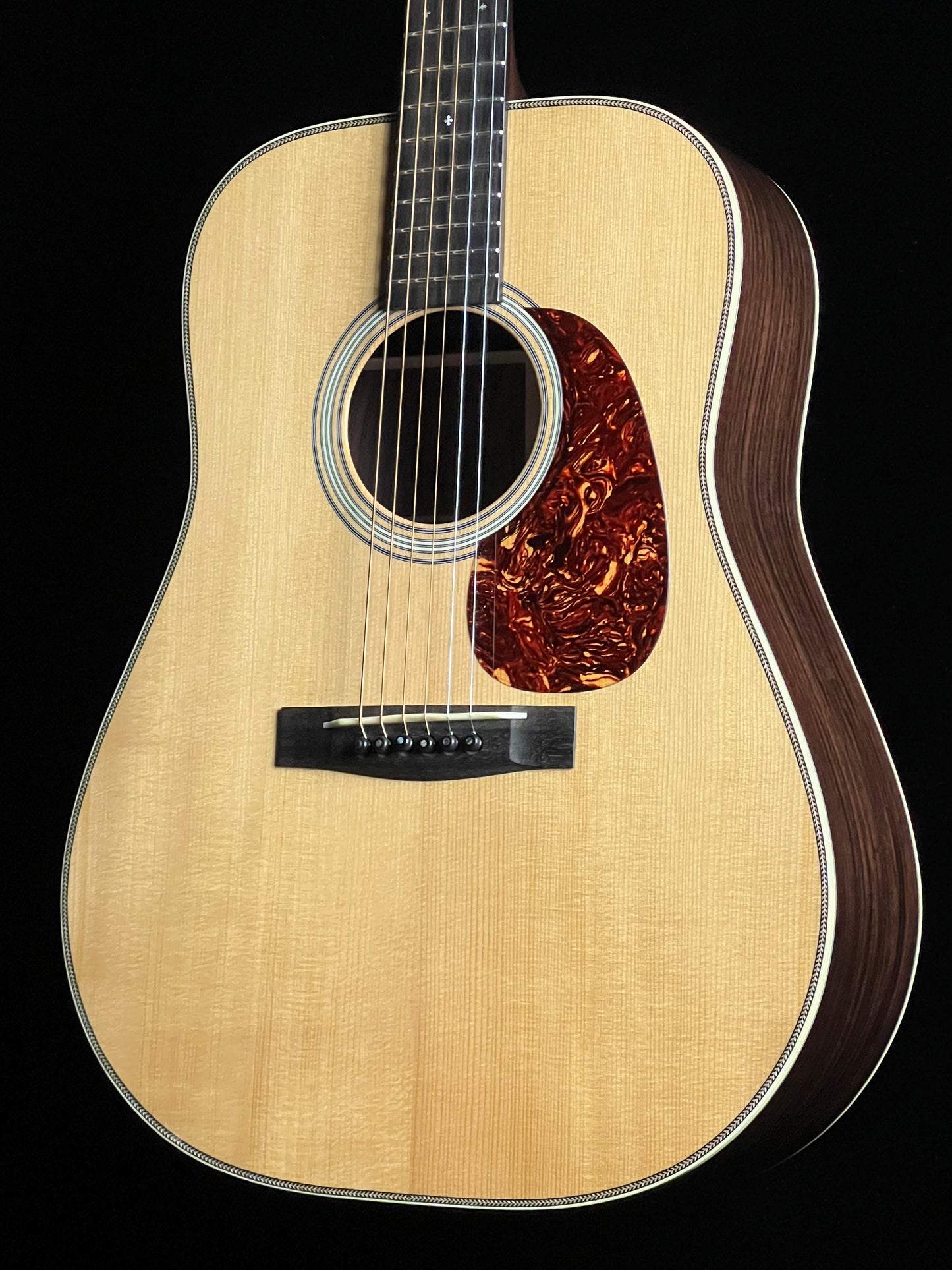 Huss & Dalton TDR Custom Thermo-cured Red Spruce / Indian Rosewood Dreadnought Acoustic Guitar - Consignment