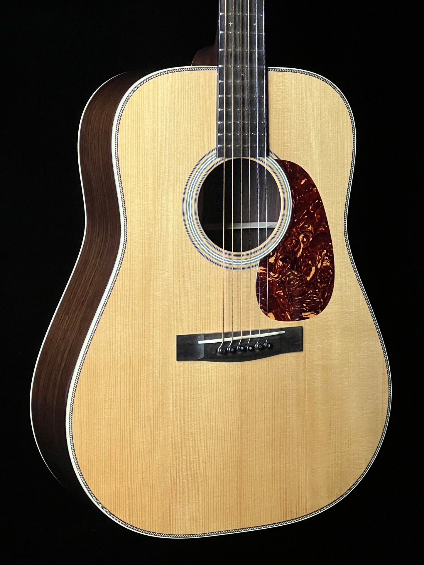 Huss & Dalton TDR Custom Thermo-cured Red Spruce / Indian Rosewood Dreadnought Acoustic Guitar - Consignment