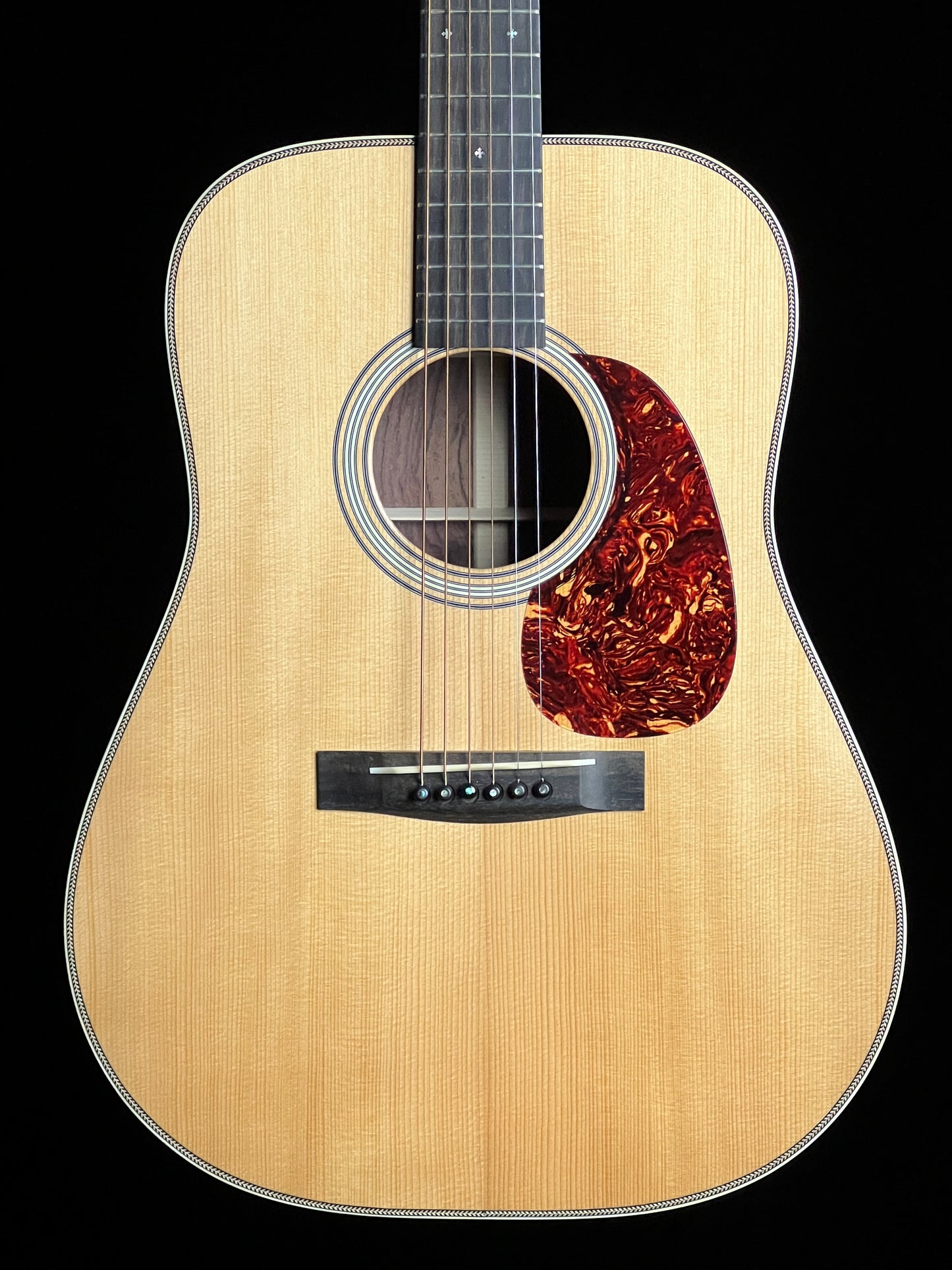 Huss & Dalton TDR Custom Thermo-cured Red Spruce / Indian Rosewood Dreadnought Acoustic Guitar - Consignment