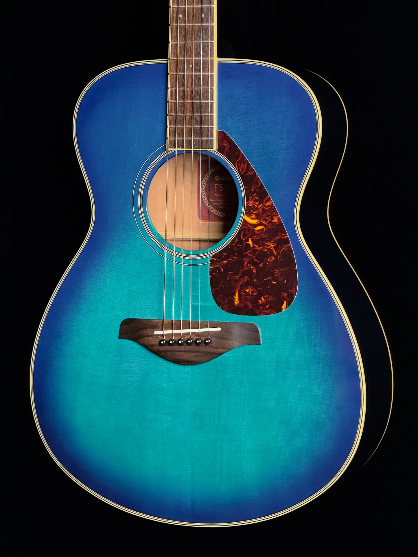Yamaha FS720S CBA Cobalt Blue Aqua Acoustic Guitar - Used