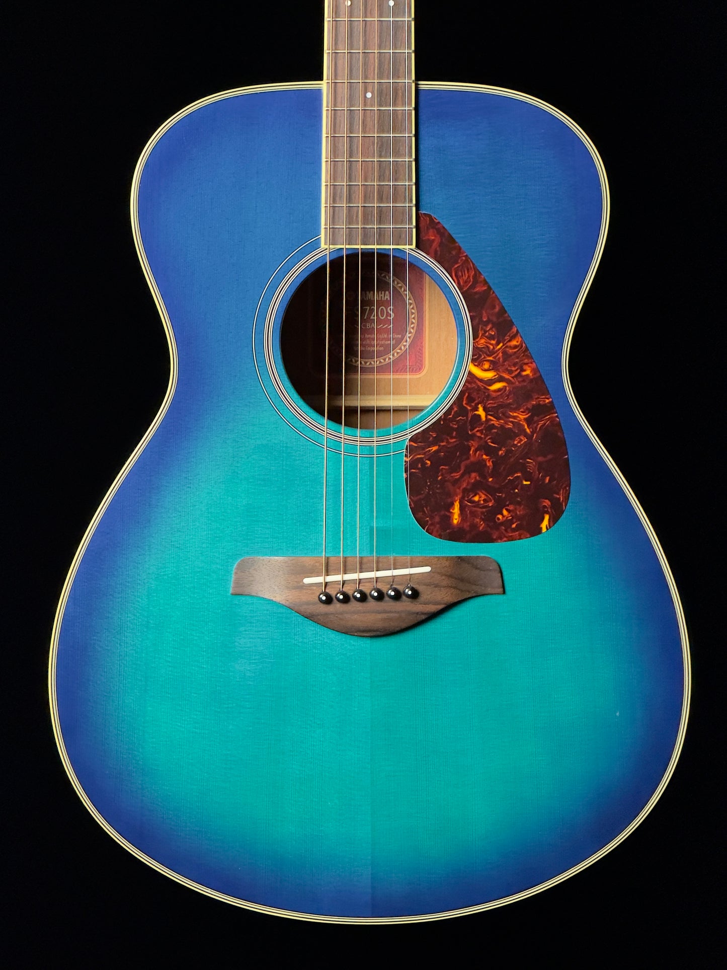 Yamaha FS720S CBA Cobalt Blue Aqua Acoustic Guitar - Used