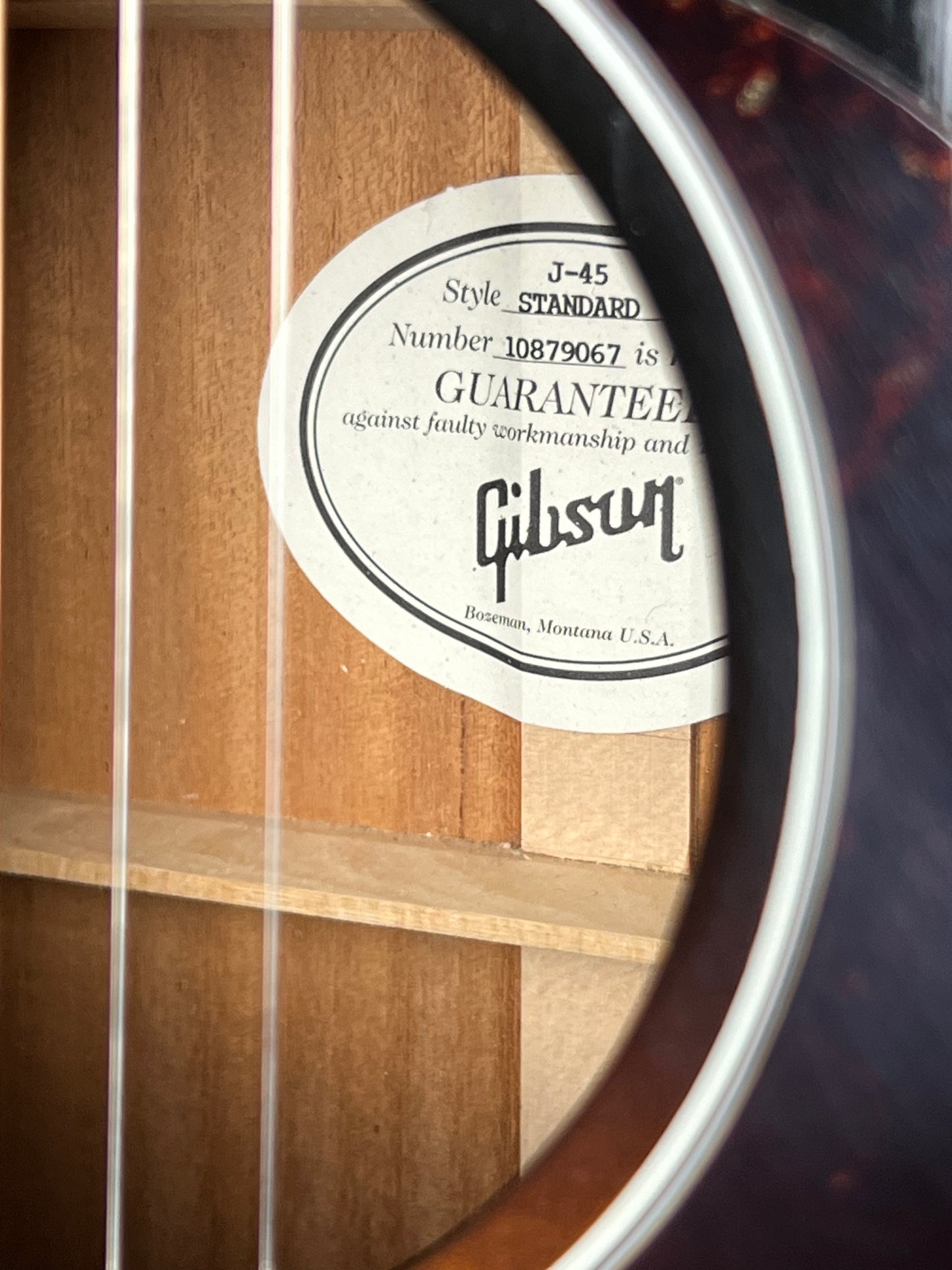 SOLD - Gibson J45 Standard Acoustic Electric - Used