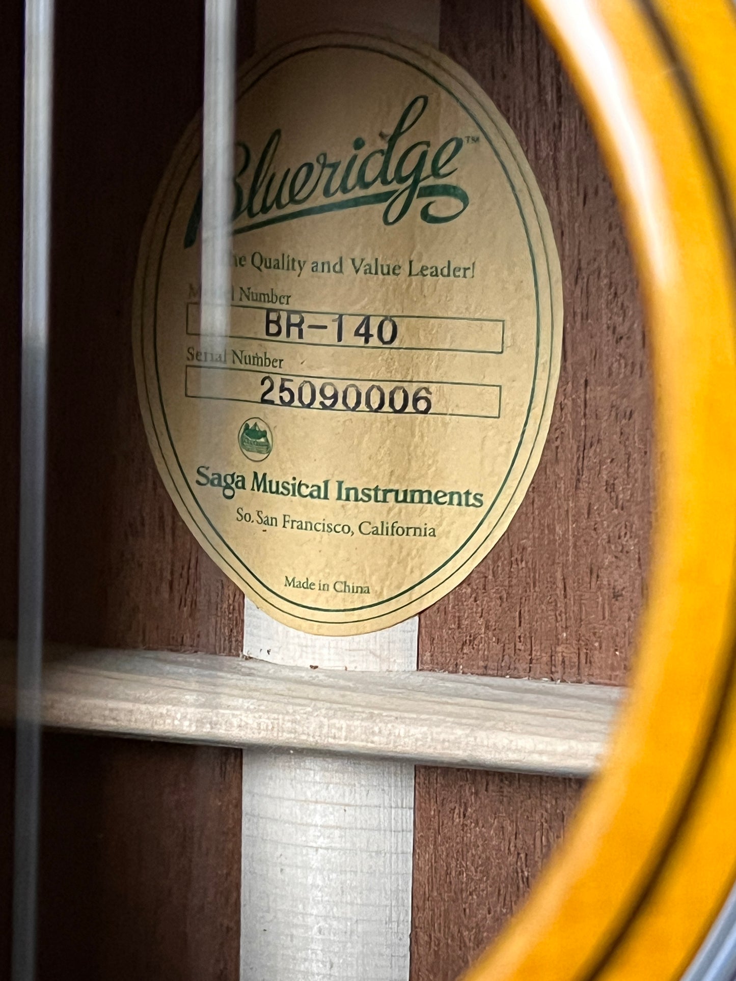 SOLD - Blueridge BR-140 Historic Series Dreadnaught Acoustic Guitar Sitka Spruce / Mahogany - New