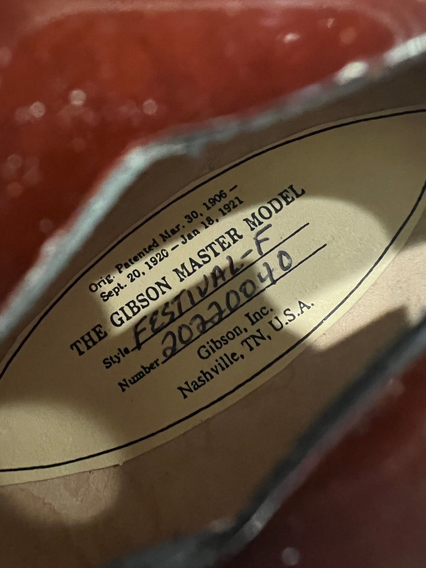 Gibson Flatiron F-Festival F-Style Mandolin - Used