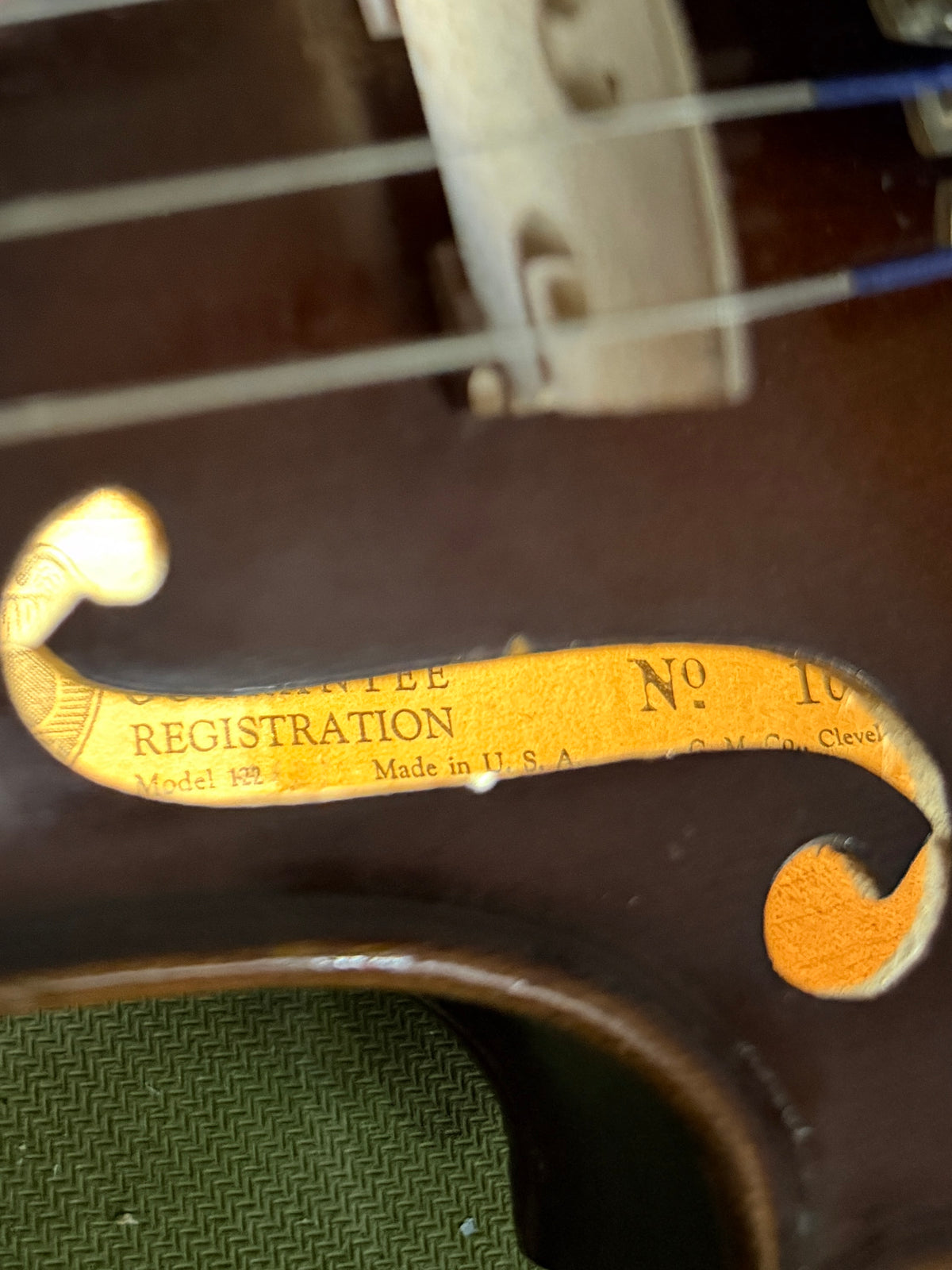 Copy of Antonius Stradivarius Champion Model 122 G. M. Co., Cleveland 3/4 Violin - Used